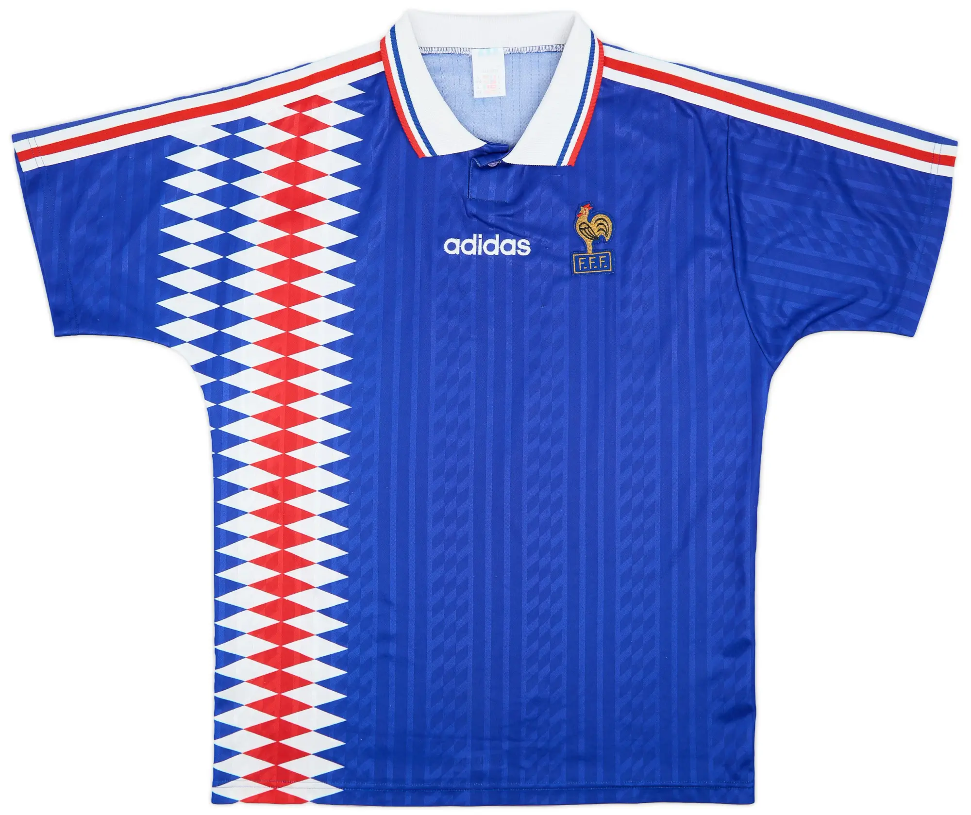 adidas 1994-96 France Home Shirt - 7/10 - (L/XL)