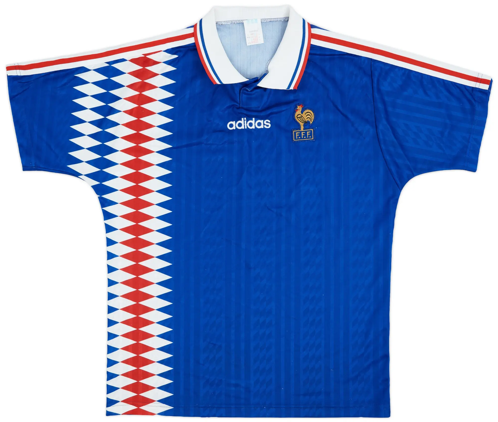 adidas 1994-96 France Home Shirt - 9/10 - (L/XL)