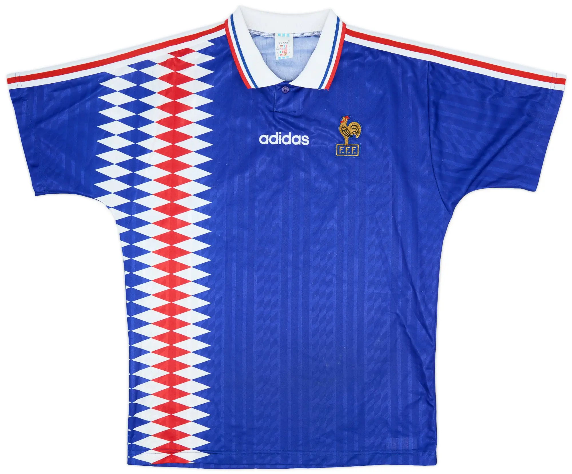 adidas 1994-96 France Home Shirt - 7/10 - (L)