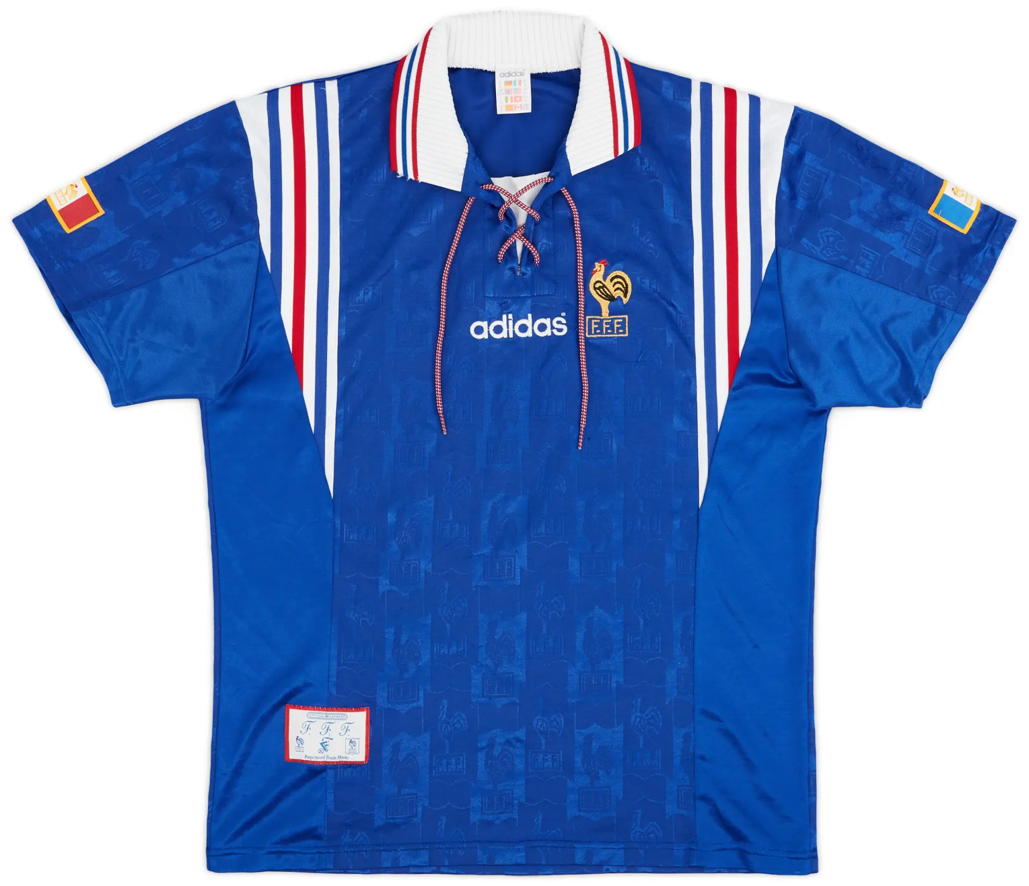 adidas 1996-98 France Home Shirt - 6/10 - (L)