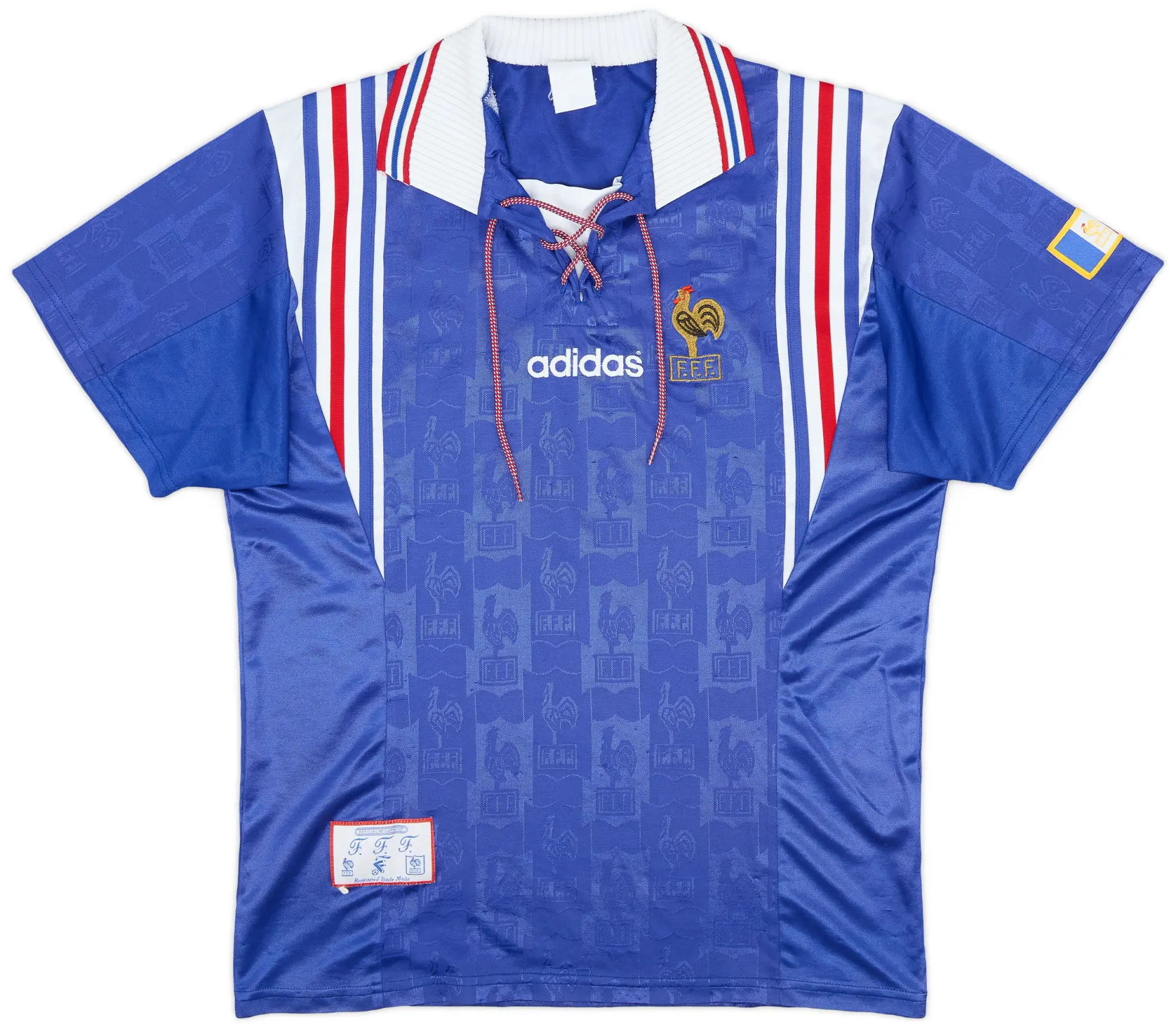 adidas 1996-98 France Home Shirt - 9/10 - (L)