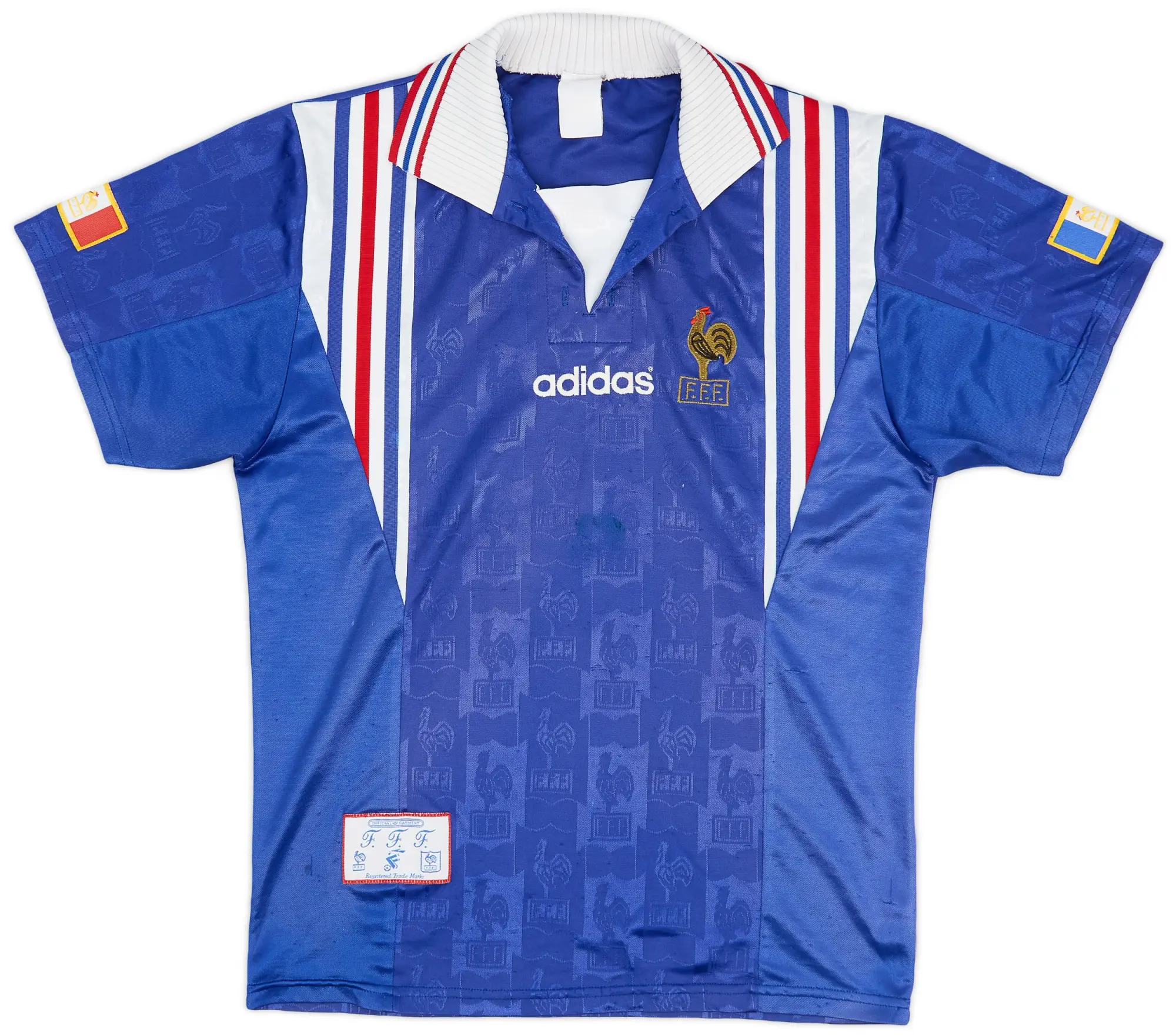 adidas 1996-98 France Home Shirt - 6/10 - (S)