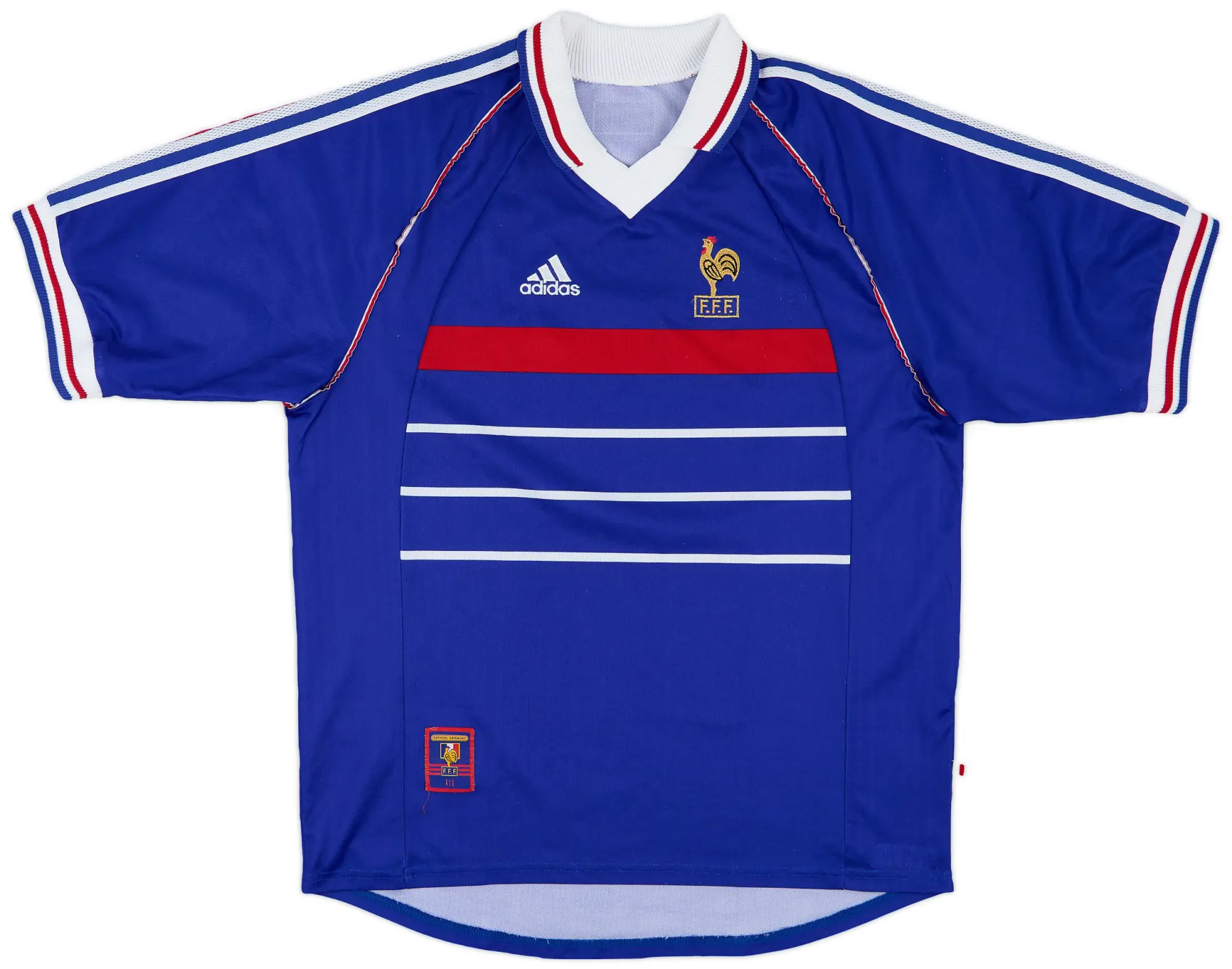 adidas 1998-00 France Home Shirt - 8/10 - (XL)