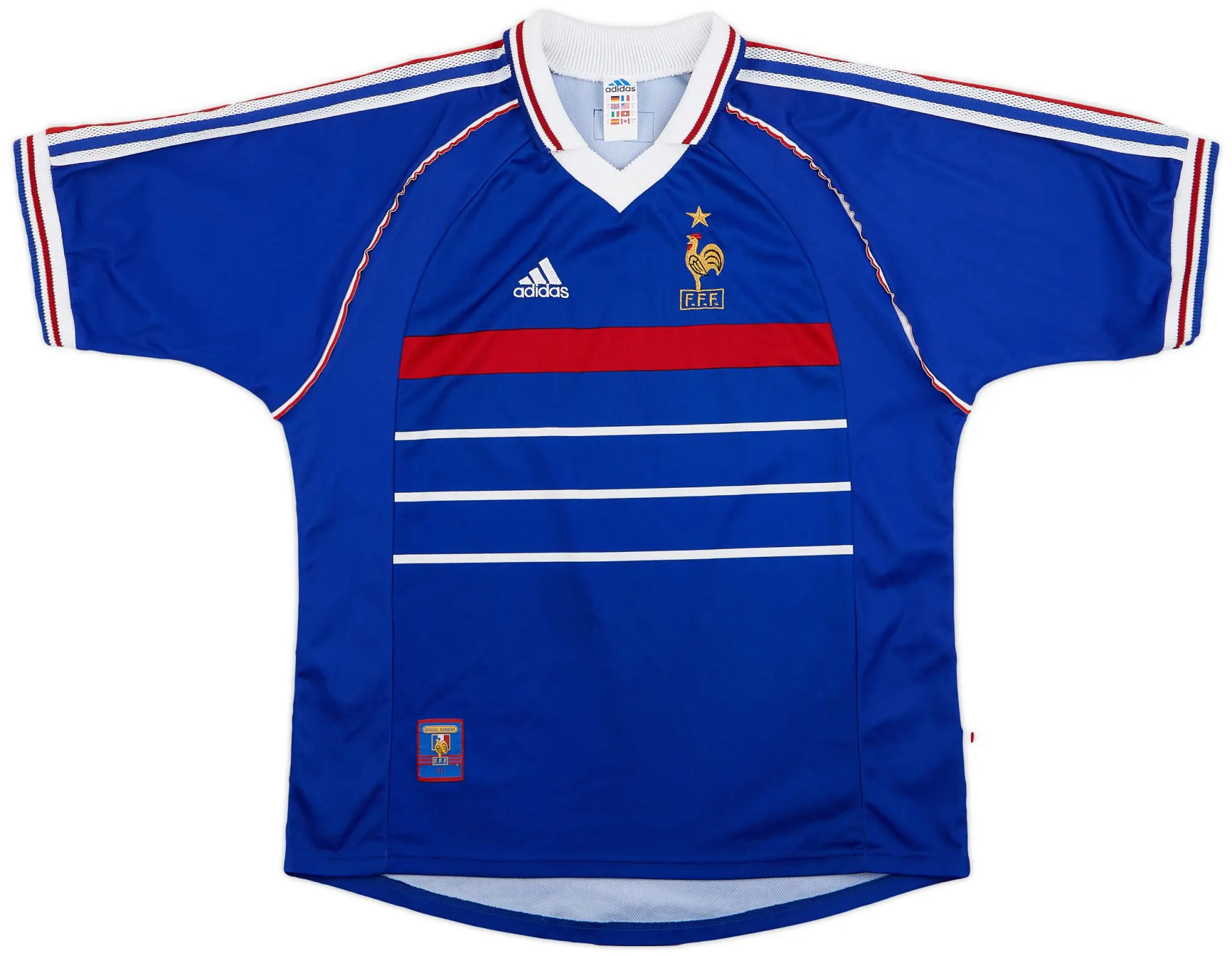 adidas 1998-00 France Home Shirt - 6/10 - (XL)