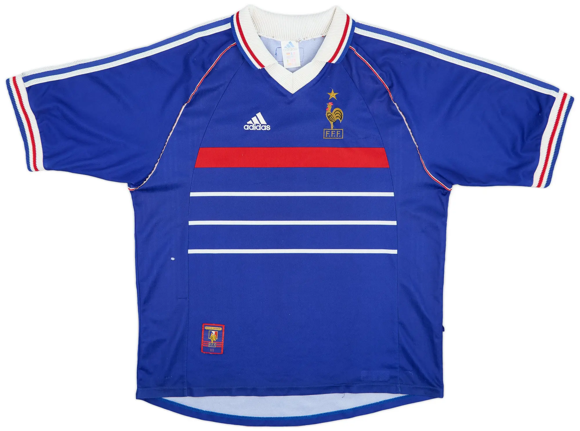 adidas 1998-00 France Home Shirt - 6/10 - (XL)
