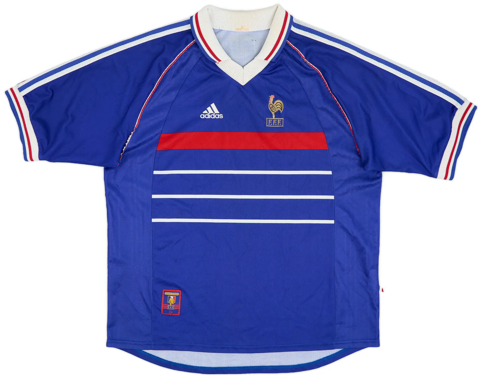 adidas 1998-00 France Home Shirt - 5/10 - (XL)