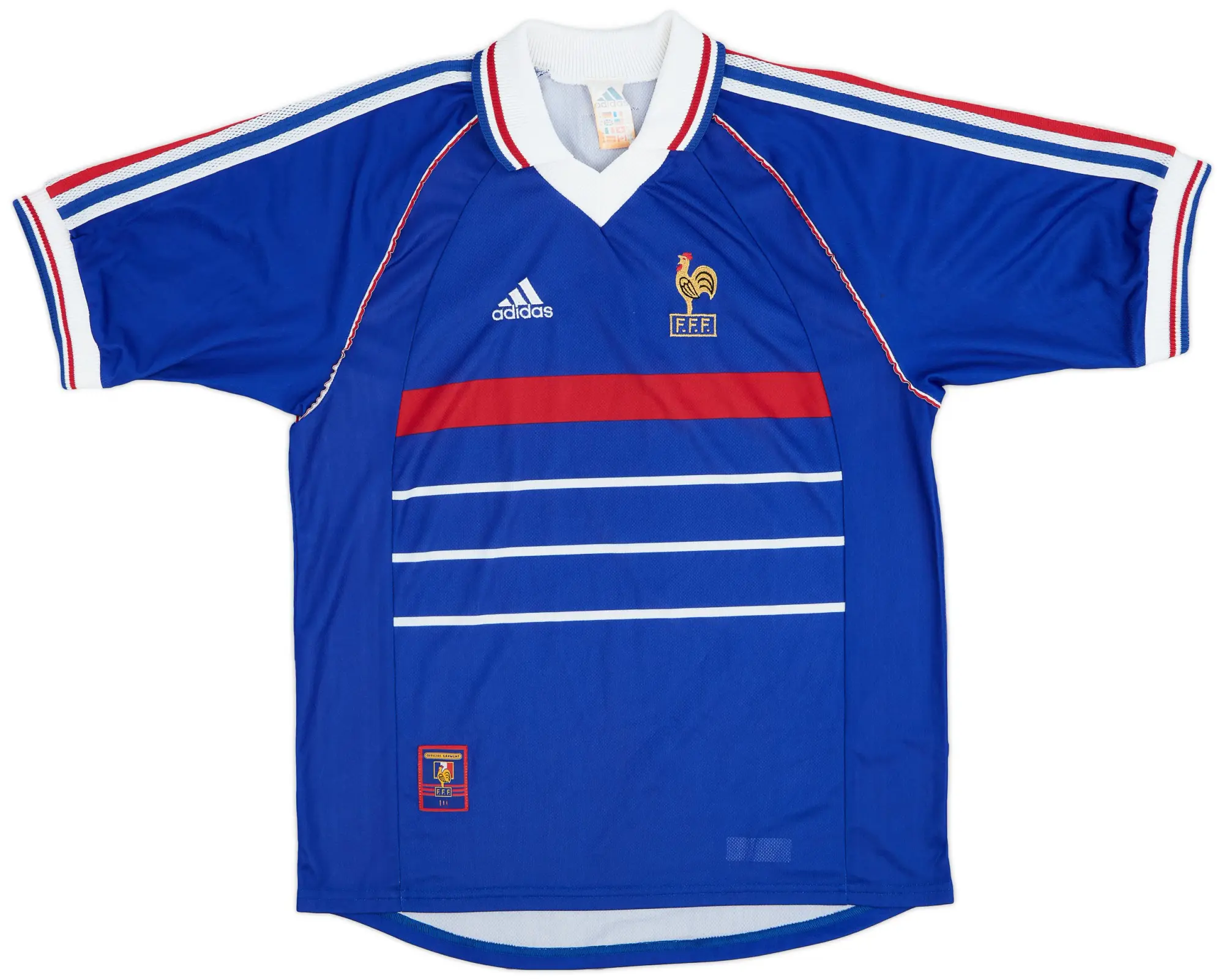 adidas 1998-00 France Home Shirt - 8/10 - (M)