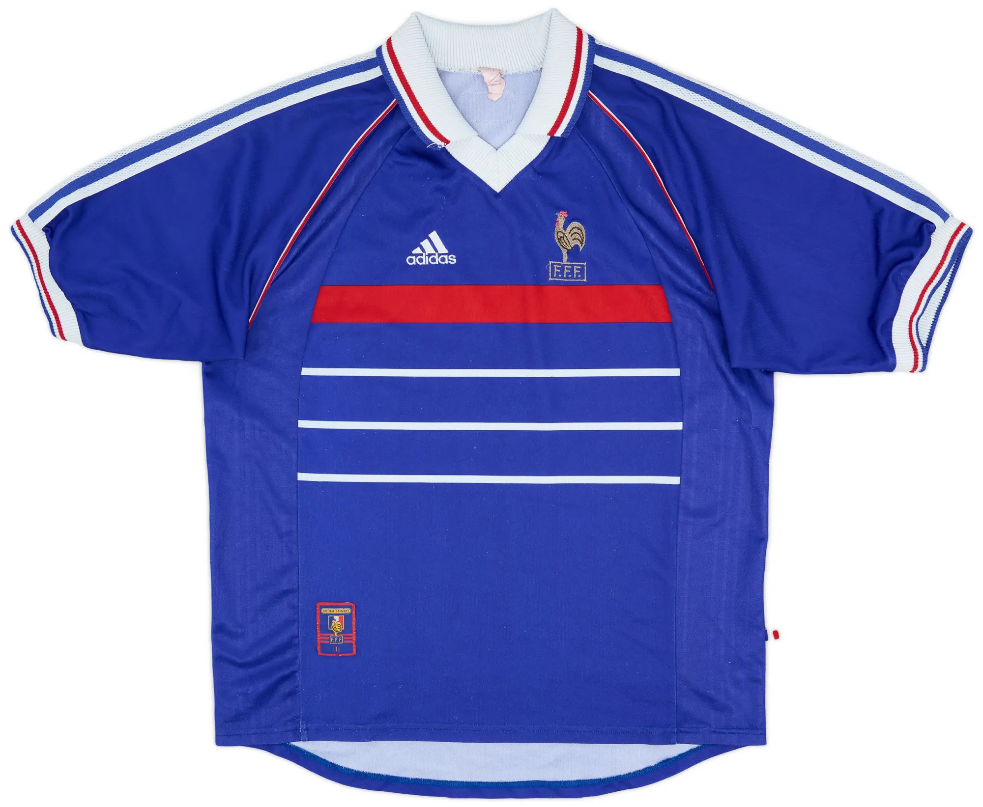 adidas 1998-00 France Home Shirt - 8/10 - (XL)