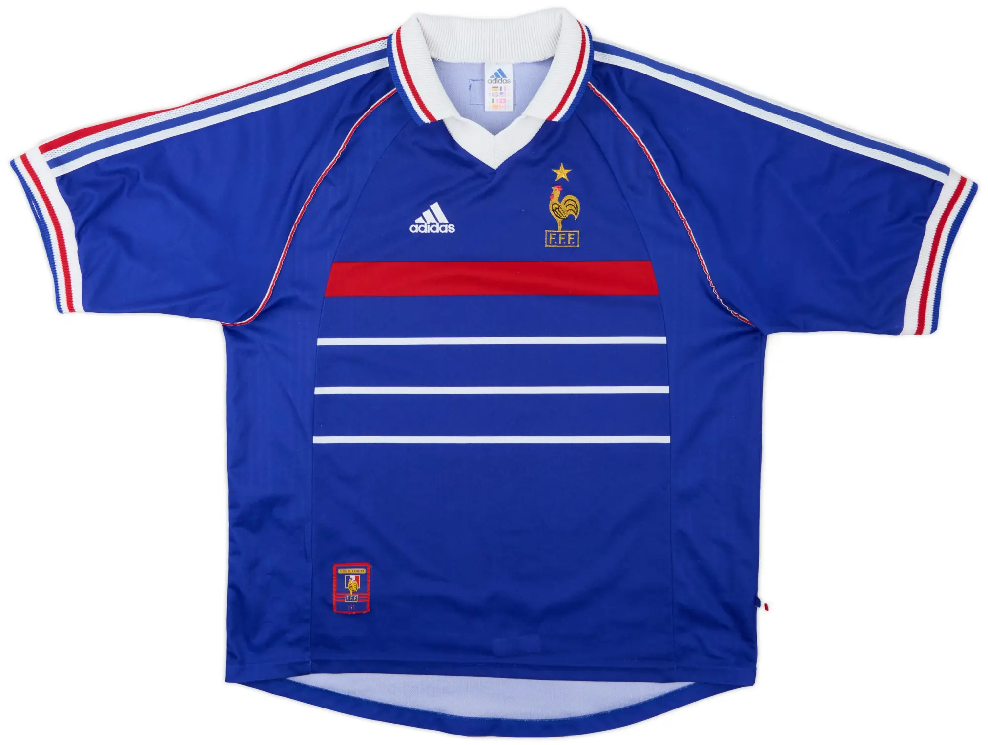 adidas 1998-00 France Home Shirt - 8/10 - (XL)