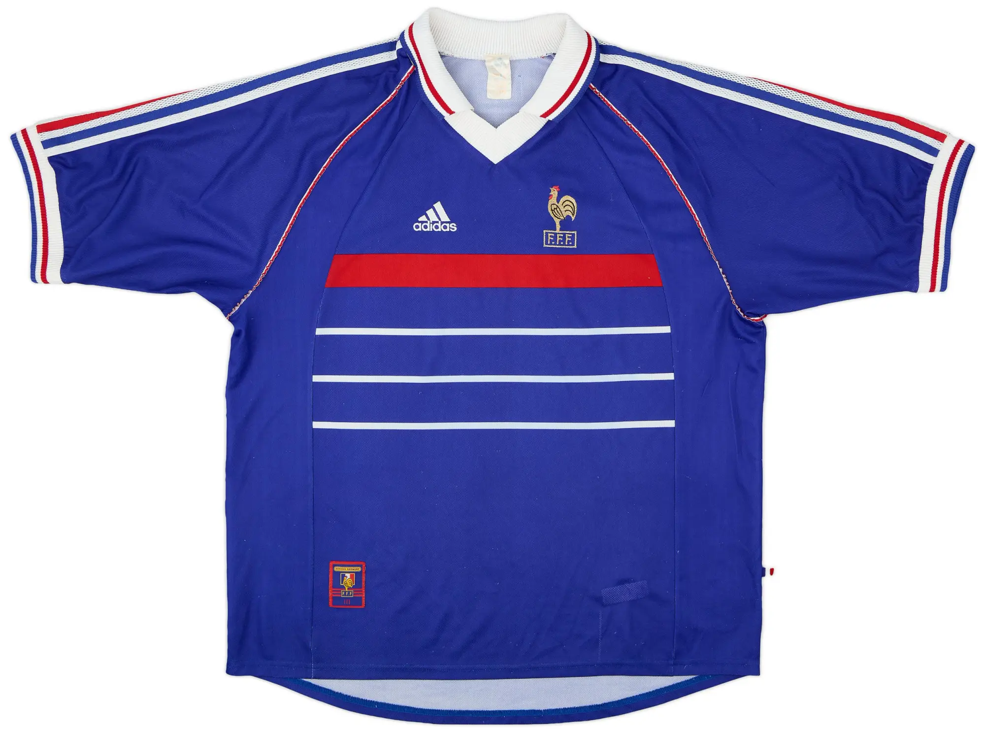 adidas 1998-00 France Home Shirt - 8/10 - (XL)