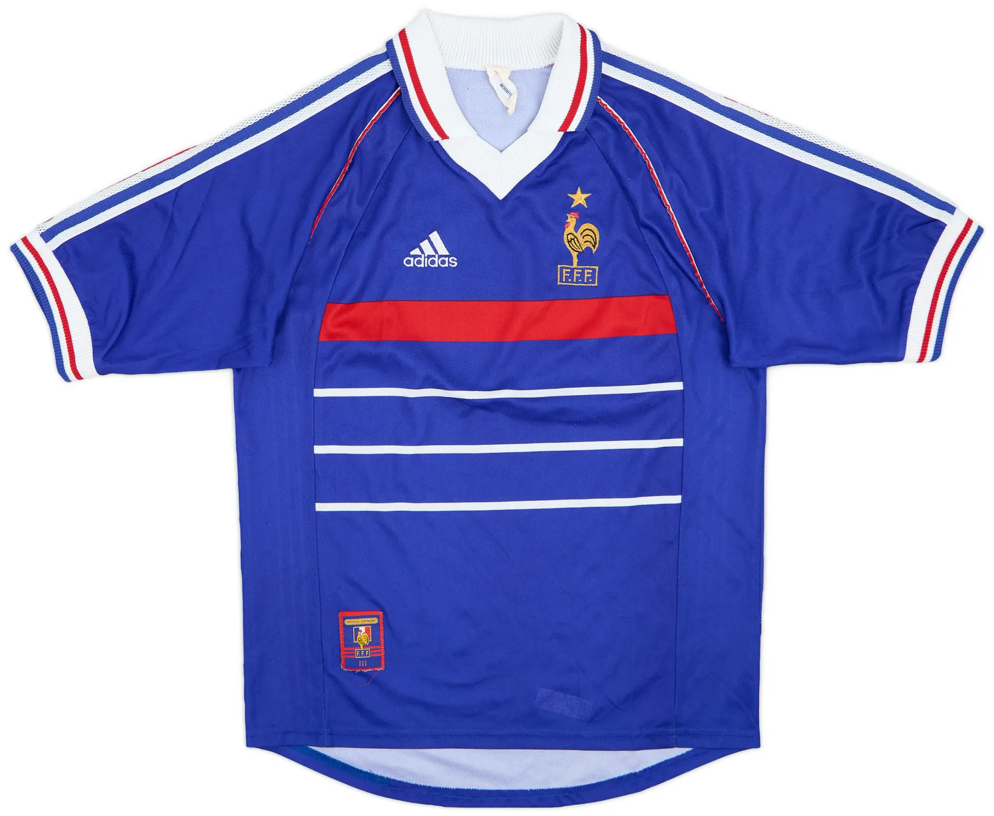 adidas 1998-00 France Home Shirt - 8/10 - (S)