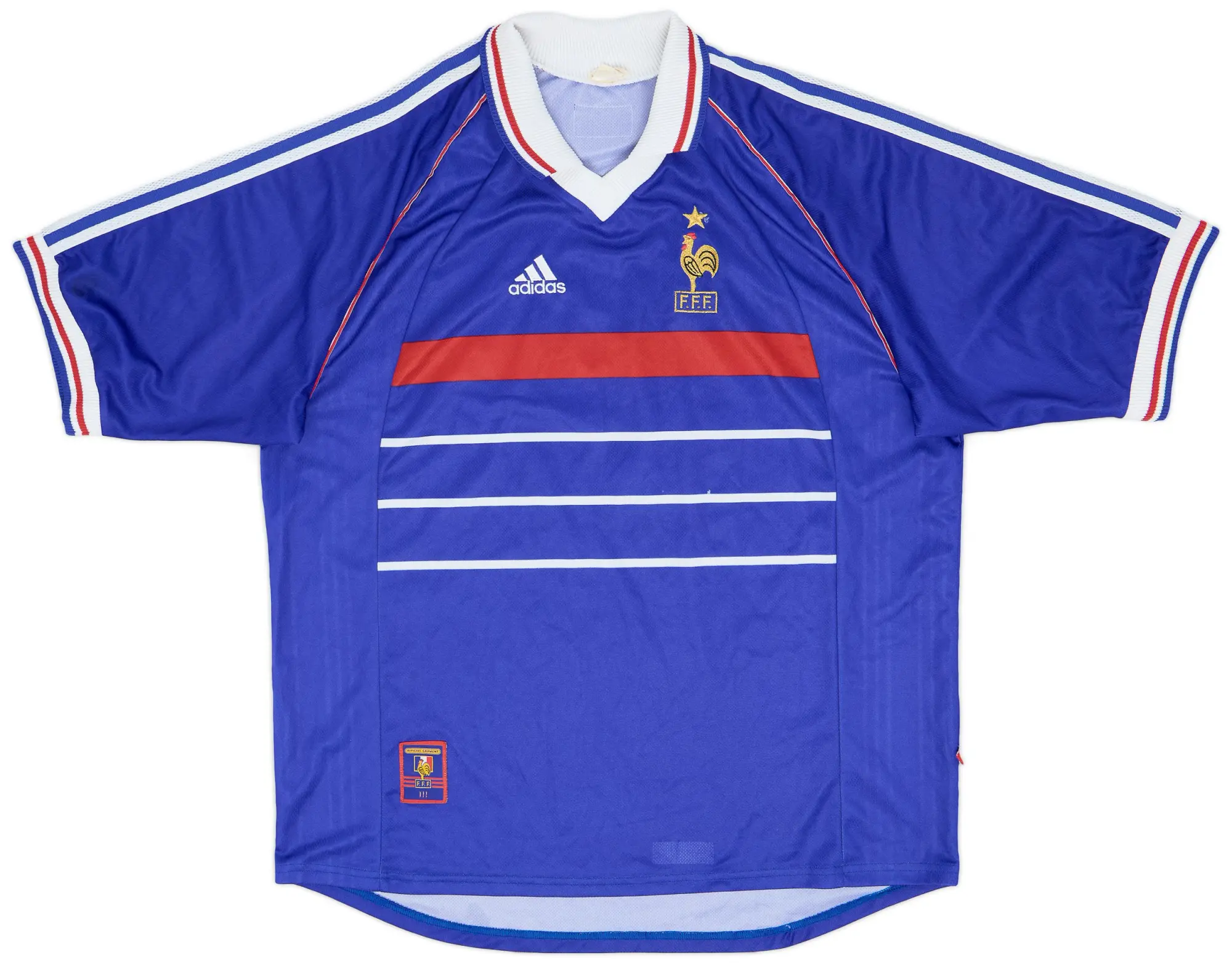 adidas 1998-00 France Home Shirt - 7/10 - (XL)