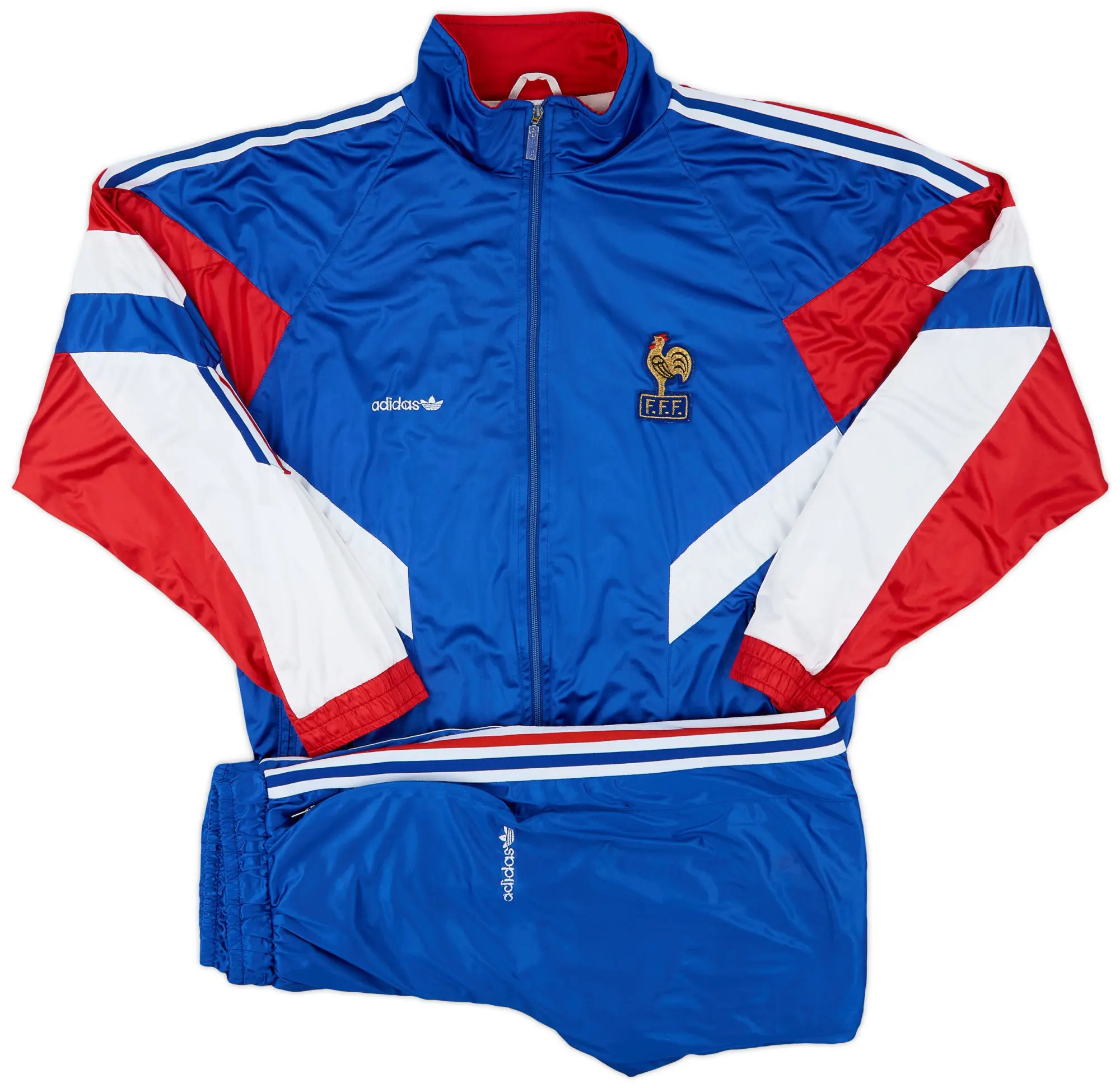 1990-92 France adidas Tracksuit - 9/10 - (M)