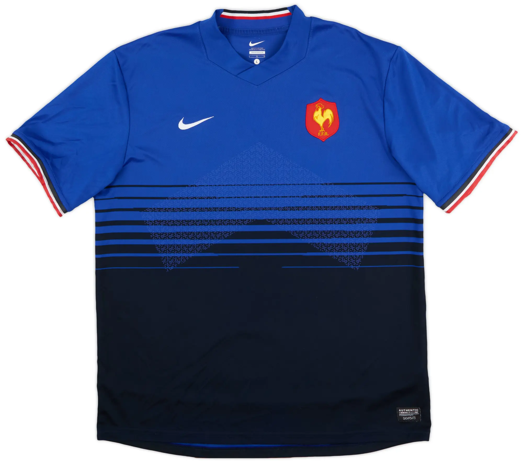 Nike 2011-12 France Rugby Home Shirt - 8/10 - (L)