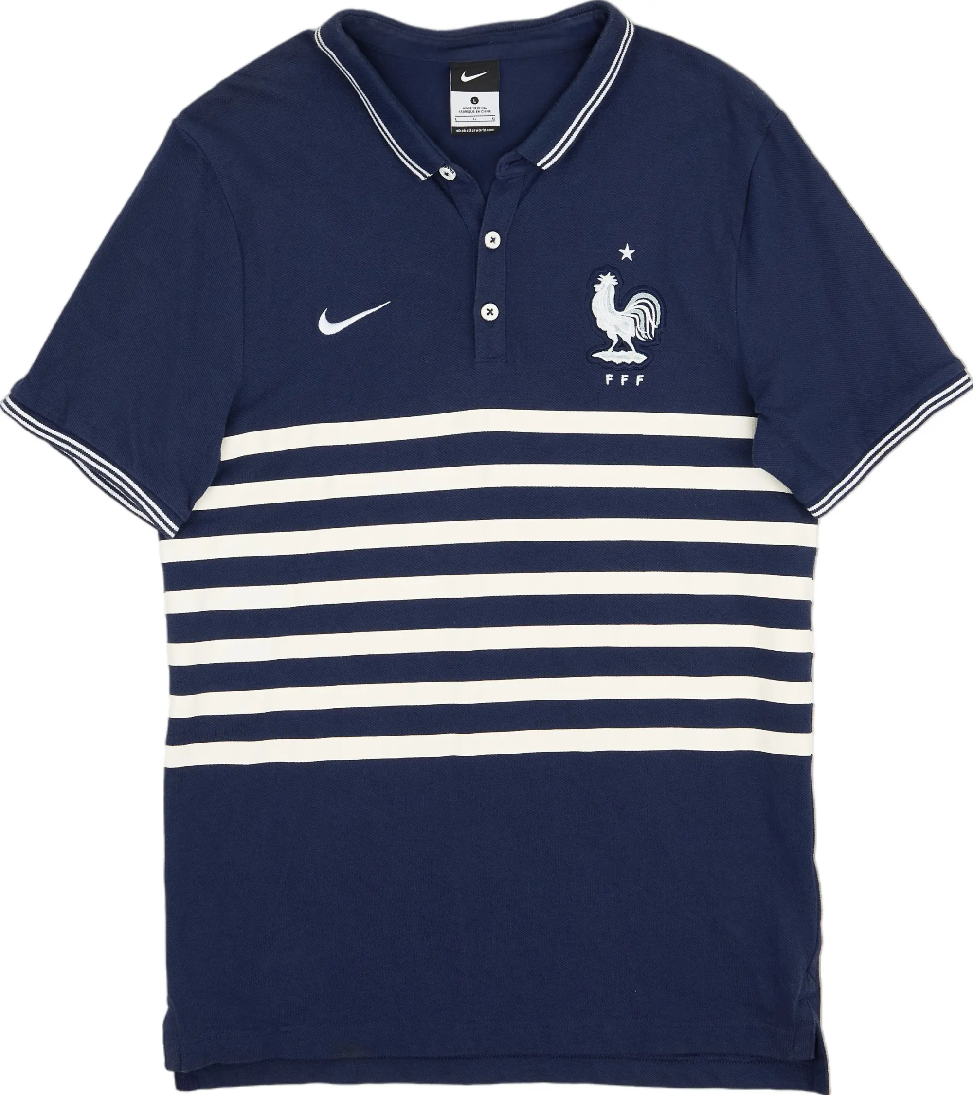 2014-15 France Nike Polo Shirt - 8/10 - (L)