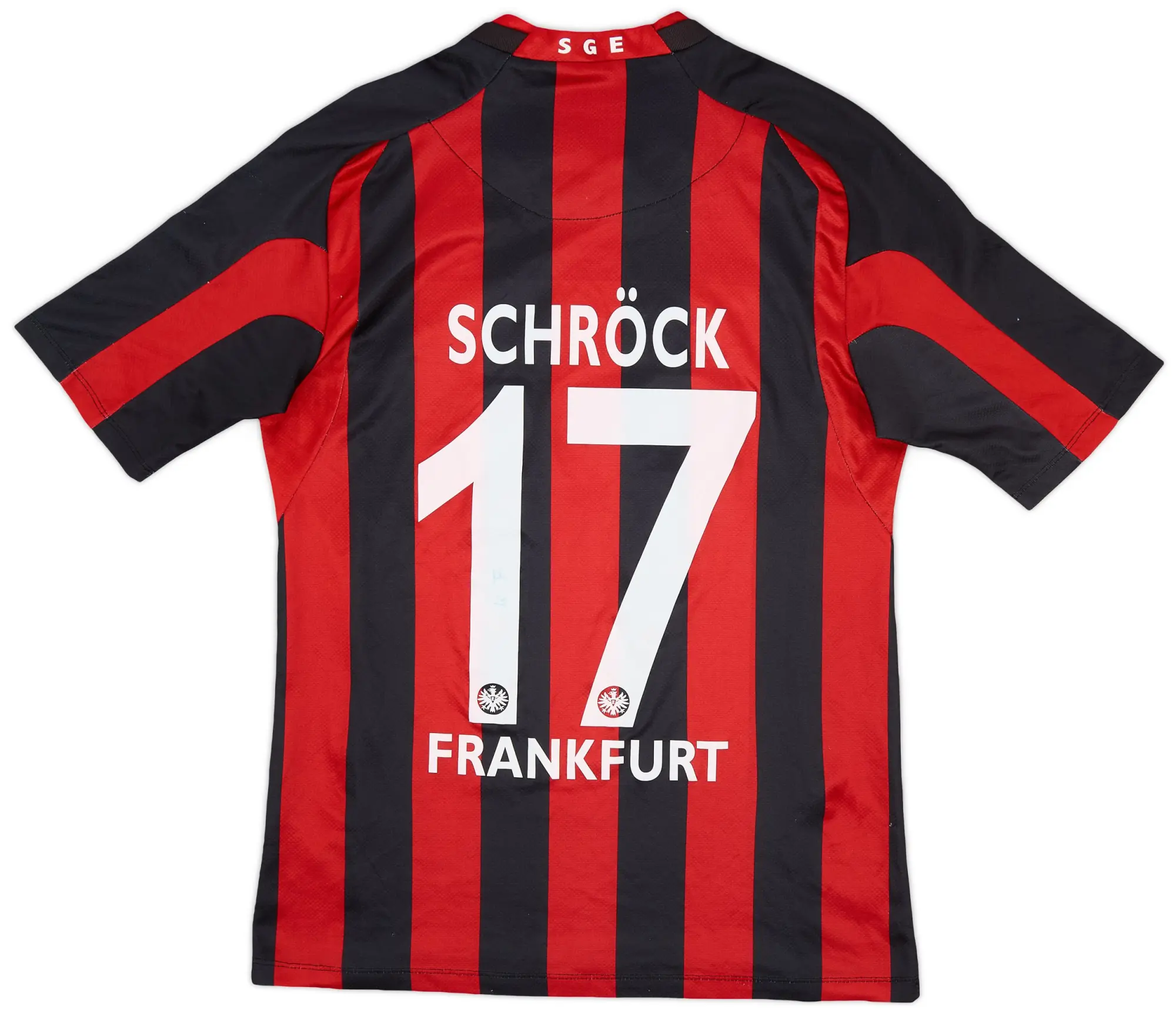 Jako 2013-14 Eintracht Frankfurt Home Shirt Schrock #17 - 5/10 - (S)