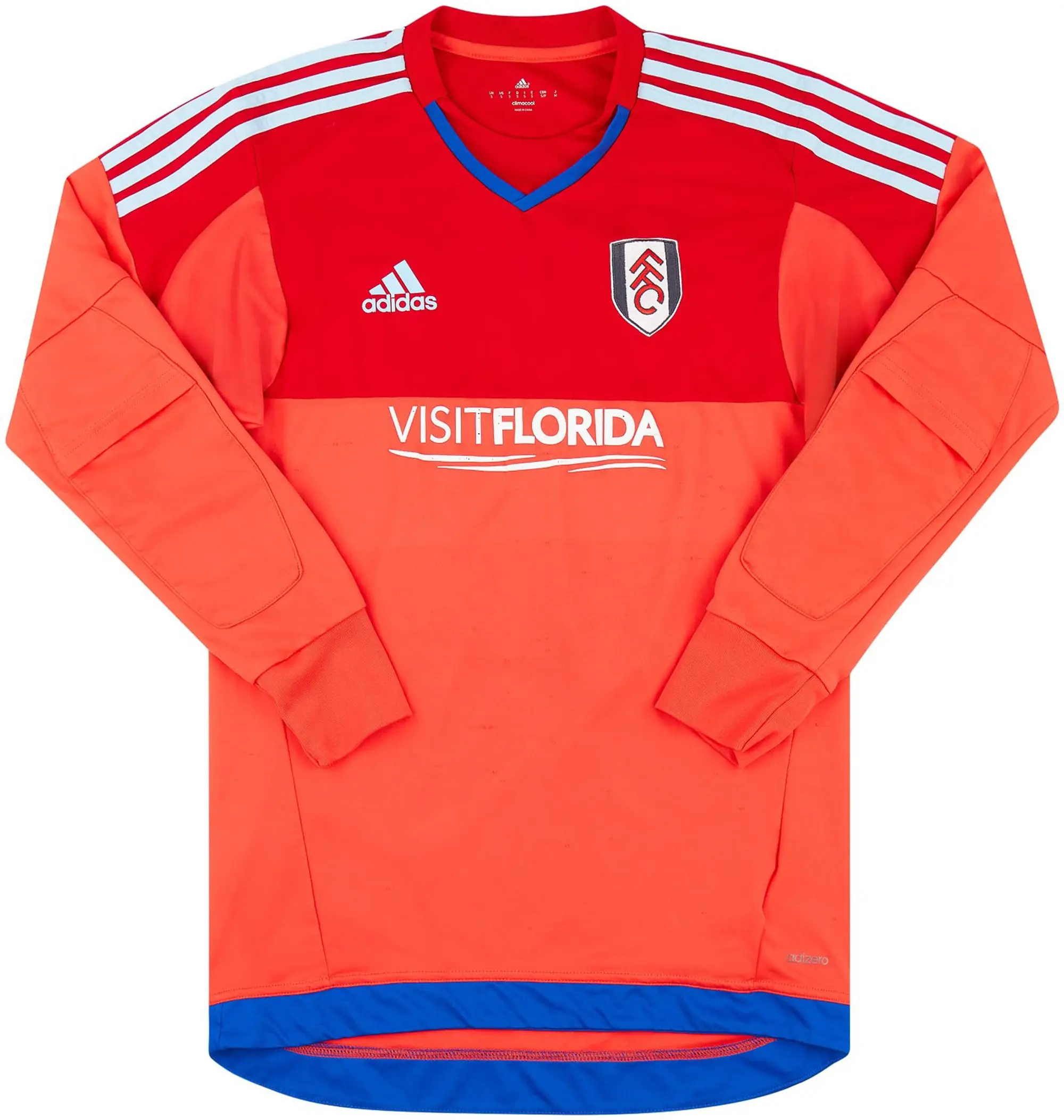 adidas 2015 16 Fulham Youth GK Shirt 12 6 10 S FULG15128266 FOOTY.COM