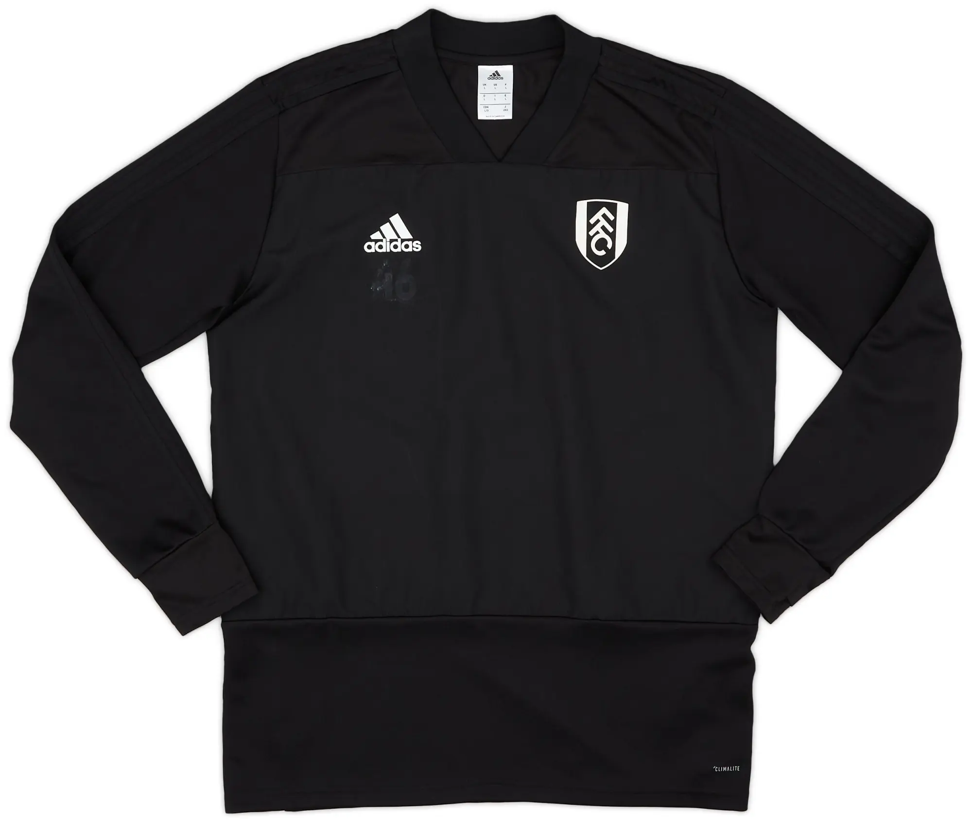 2017-18 Fulham Player Issue adidas Training Top #46 - 7/10 - (L)