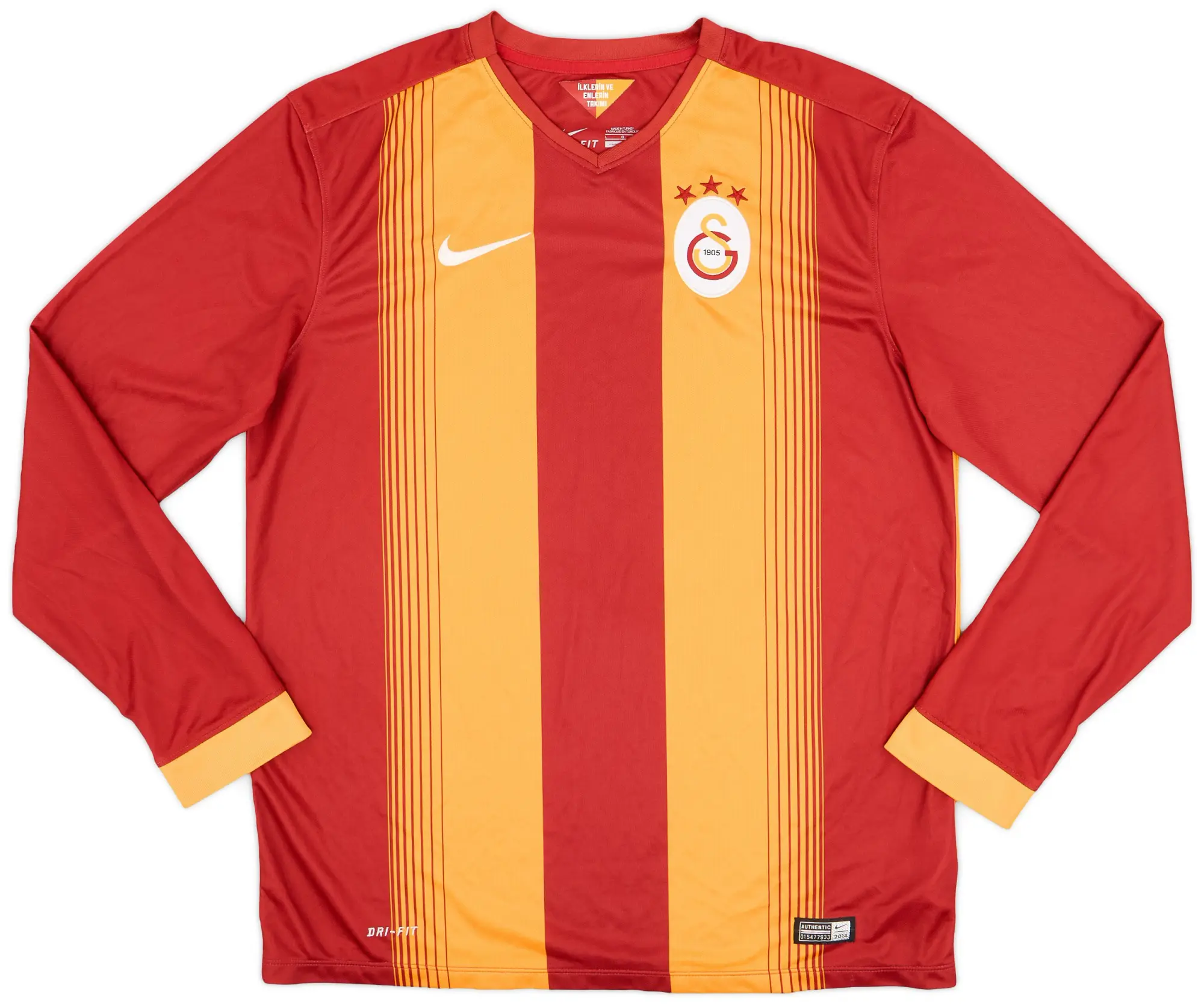 Nike 2014-15 Galatasaray Home L/S Shirt - 9/10 - (L)