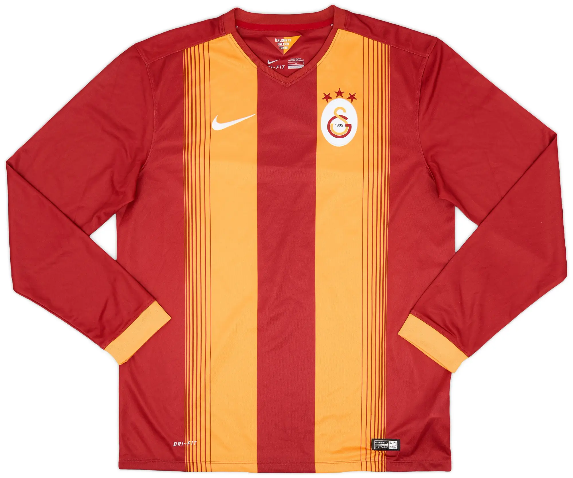 Nike 2014-15 Galatasaray Home L/S Shirt - 10/10 - (L)