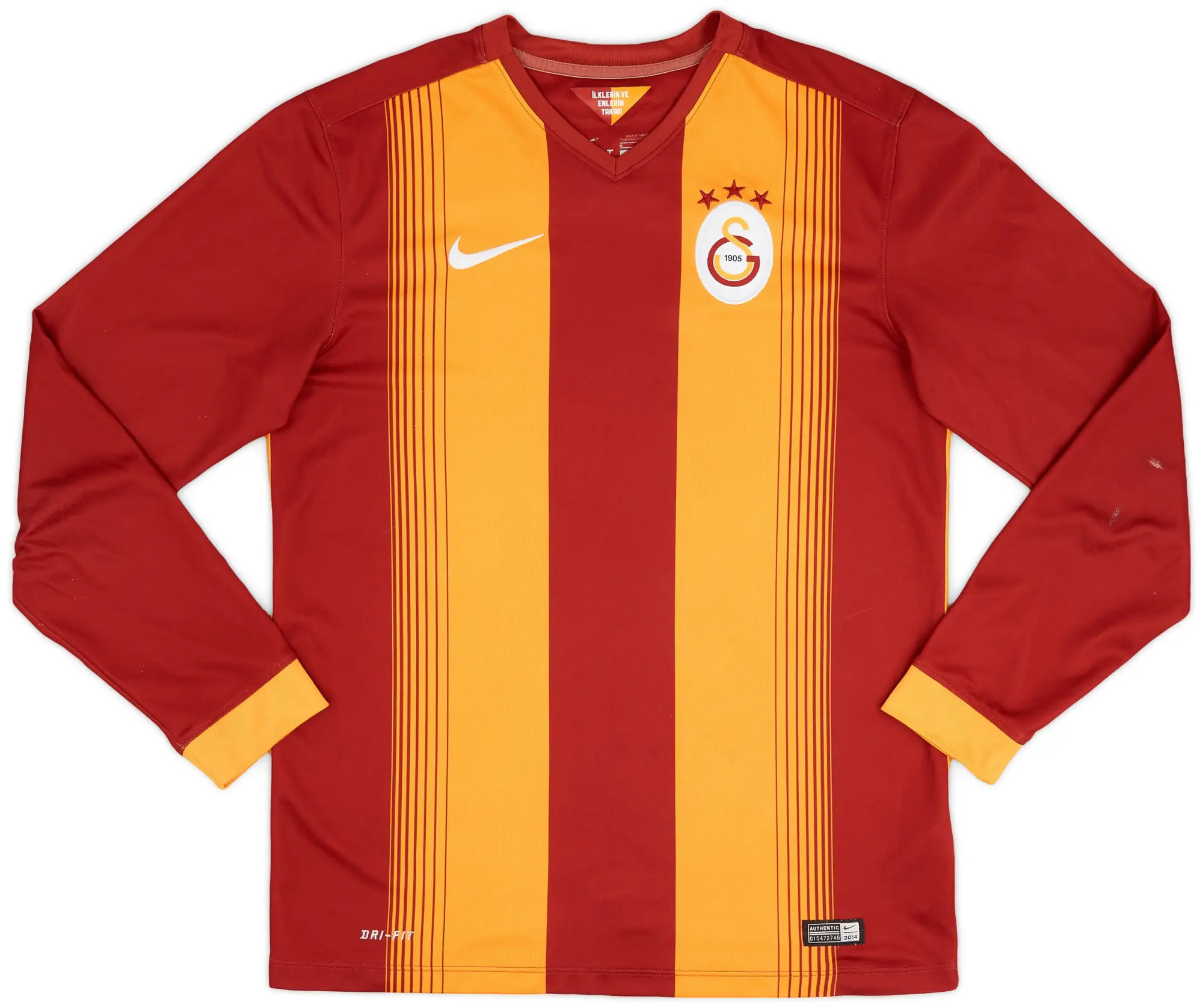Nike 2014-15 Galatasaray Home L/S Shirt - 8/10 - (M)