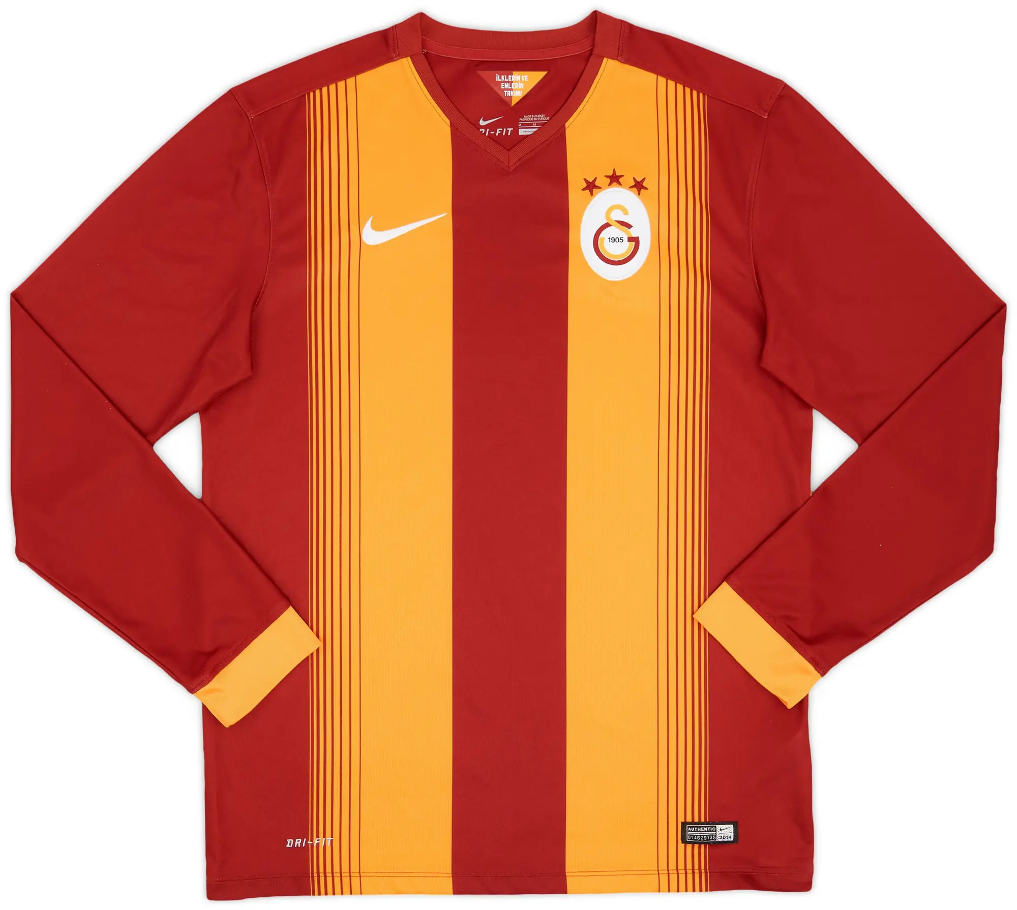Nike 2014-15 Galatasaray Home L/S Shirt - 9/10 - (M)