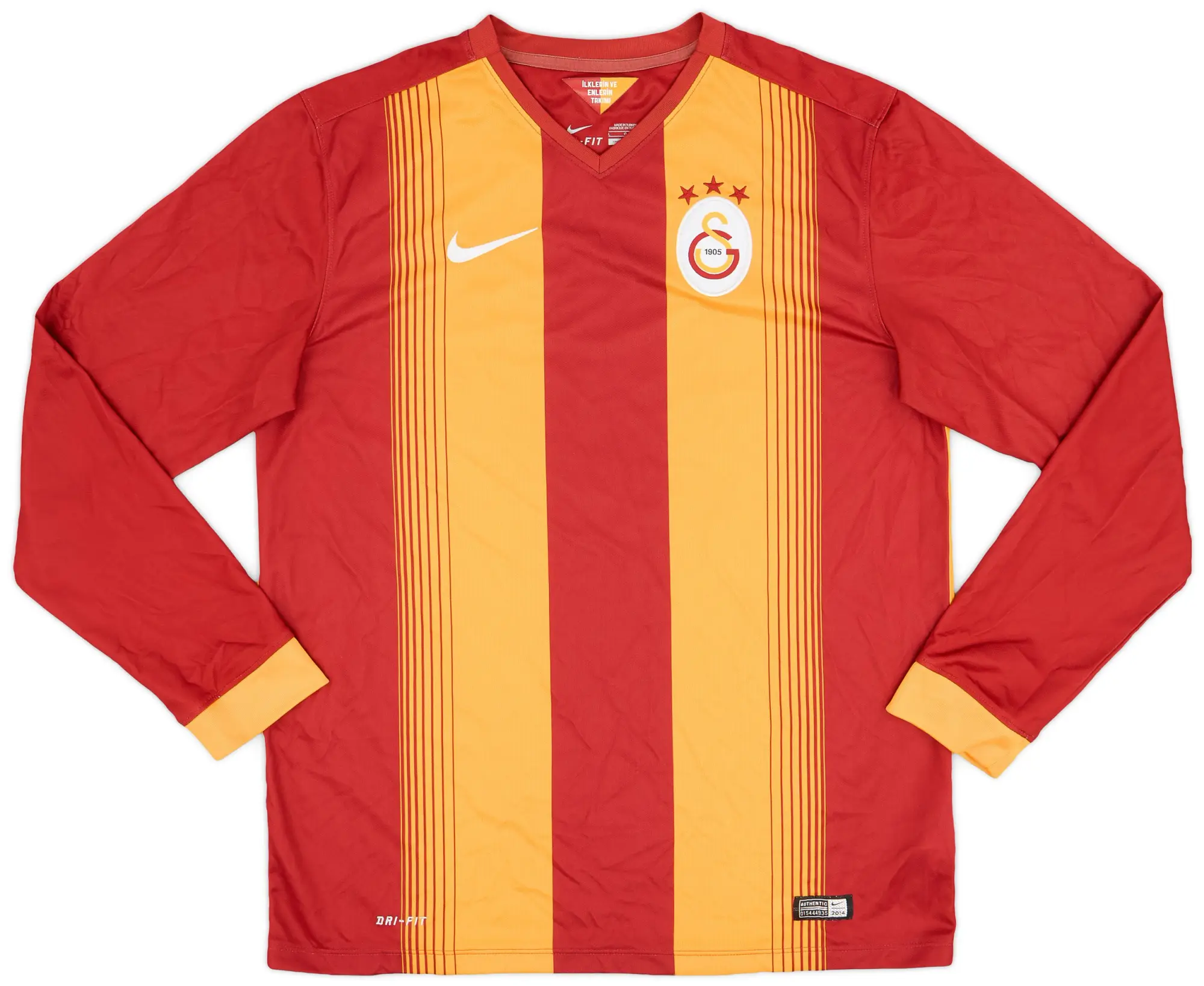 Nike 2014-15 Galatasaray Home L/S Shirt - 9/10 - (L)