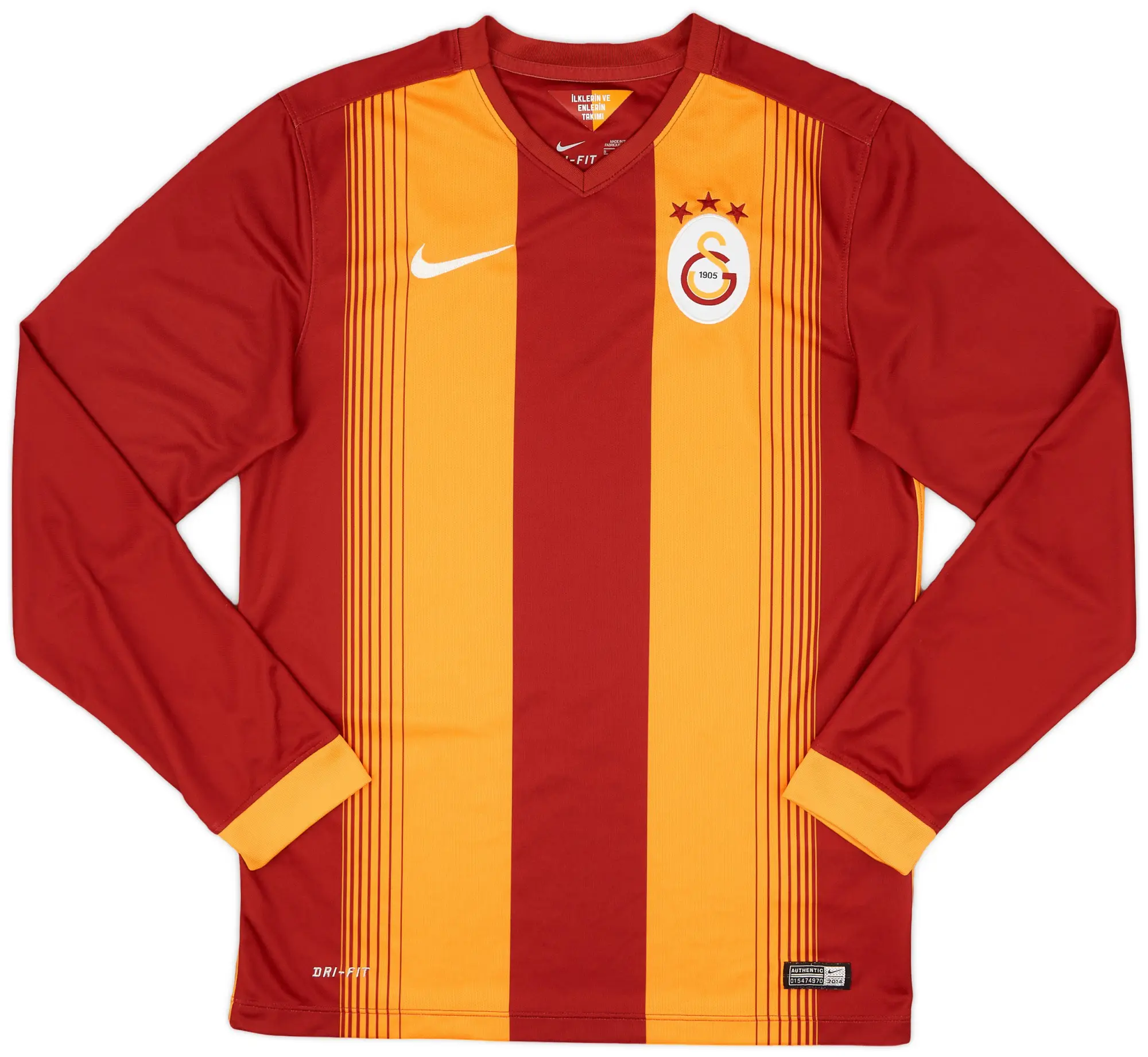 Nike 2014-15 Galatasaray Home L/S Shirt - 9/10 - (S)