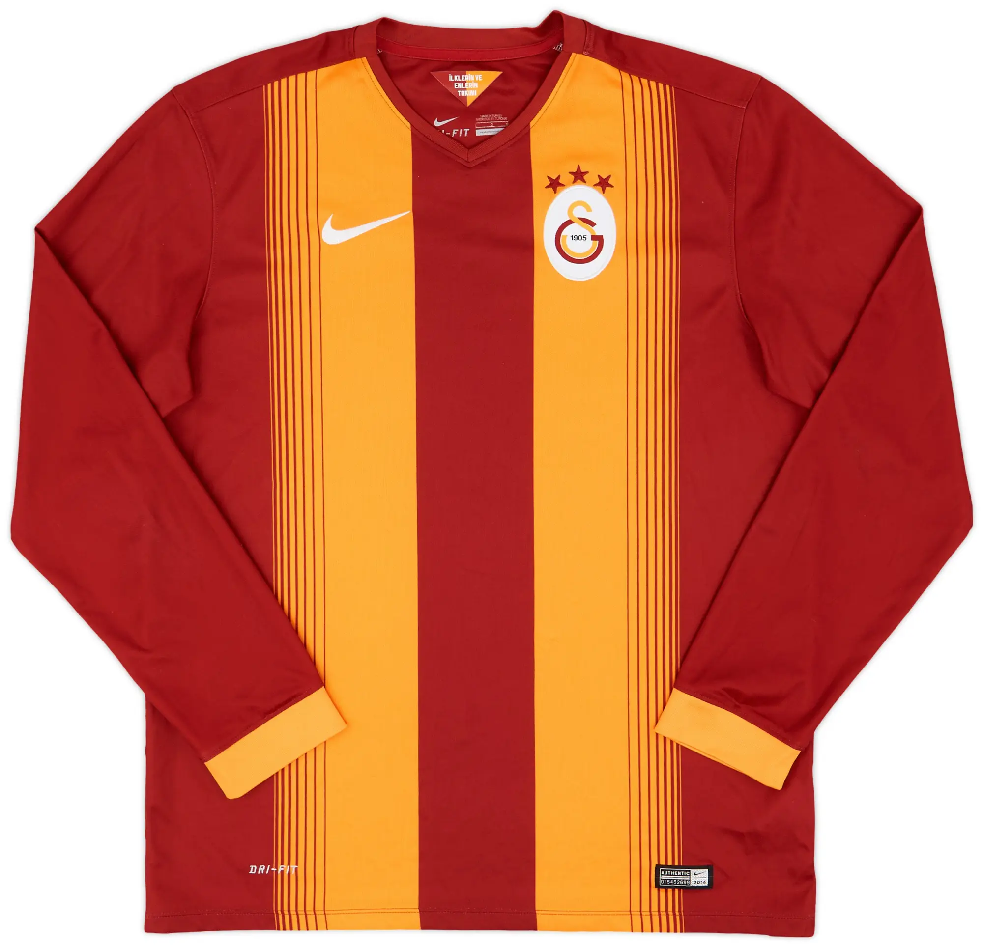 Nike 2014-15 Galatasaray Home L/S Shirt - 8/10 - (L)