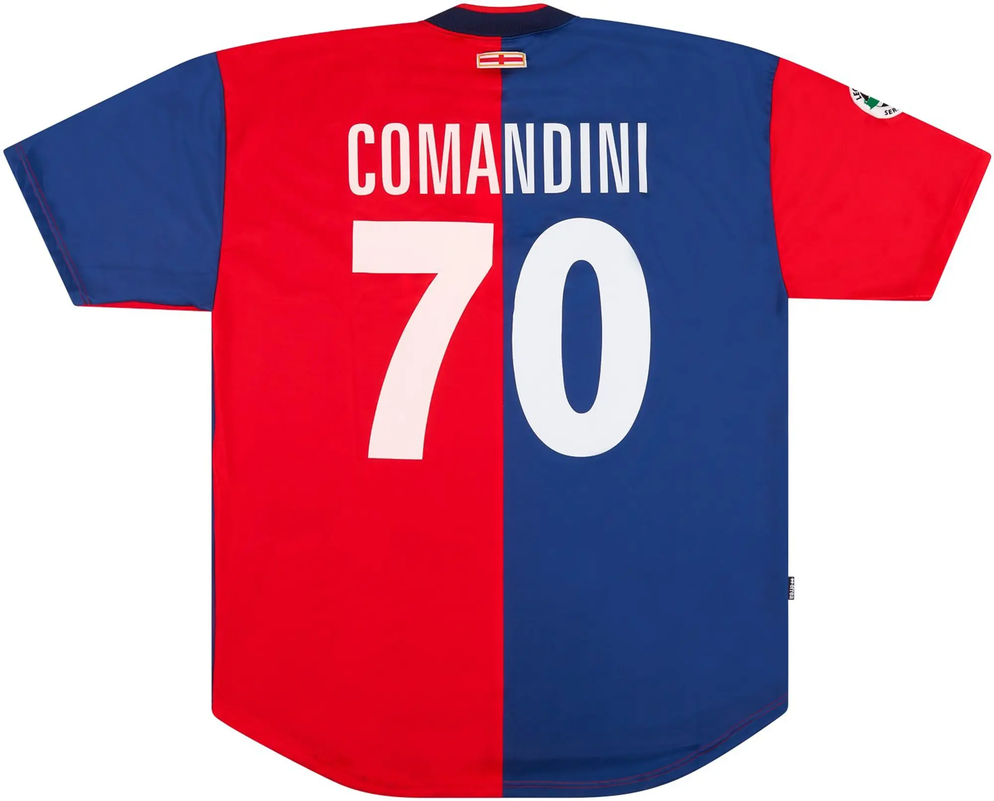 Errea 2003-04 Genoa Match Issue Home Shirt Comandini #70