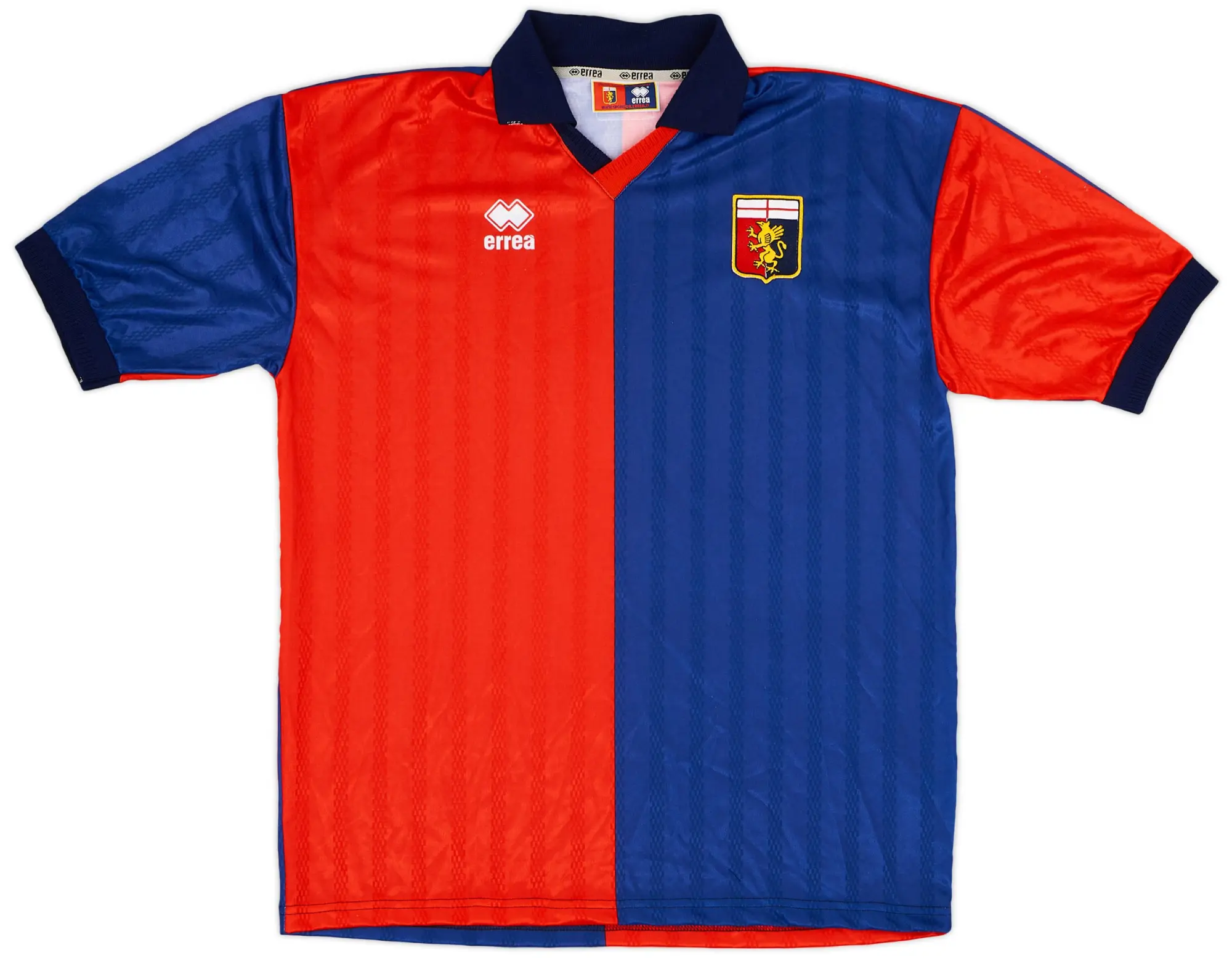 Errea 2001-02 Genoa Home Shirt - 9/10 - (XL)