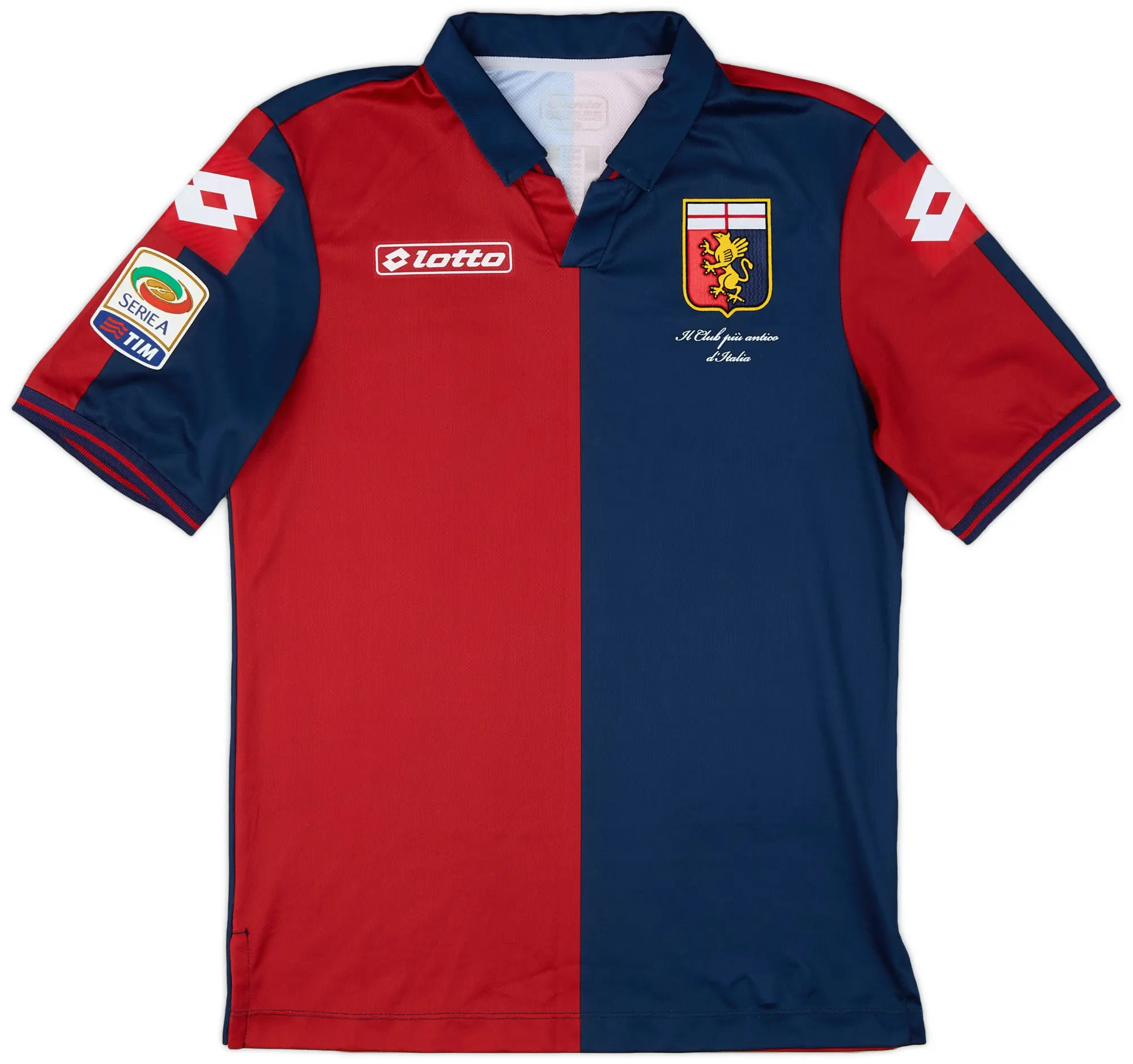 Lotto 2014-15 Genoa Home Shirt - 9/10 - (S)