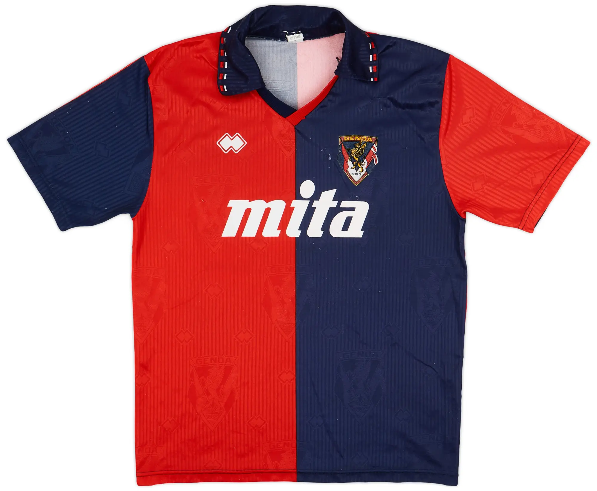 Errea 1991-92 Genoa Home Shirt - 8/10 - (L)