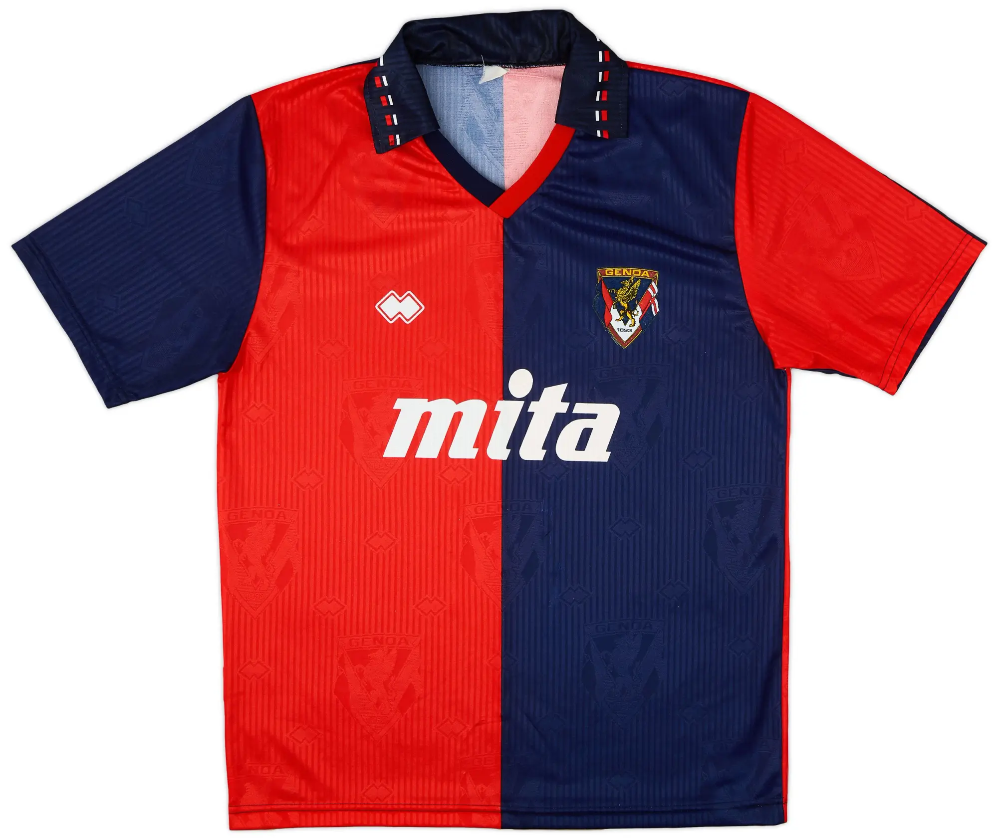 Errea 1991-92 Genoa Home Shirt - 9/10 - (XL)