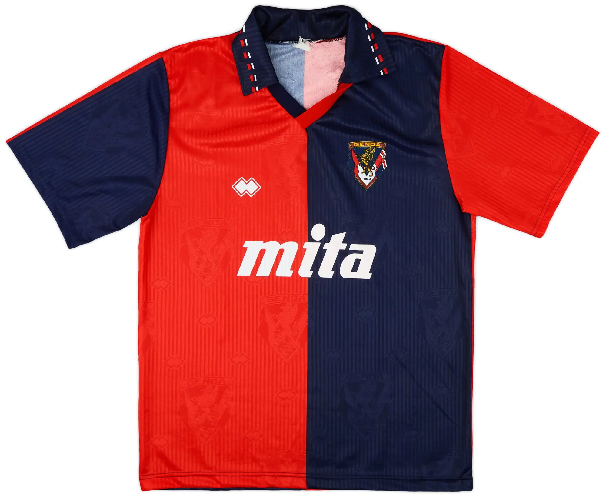 Errea 1991-92 Genoa Home Shirt - 8/10 - (XL)