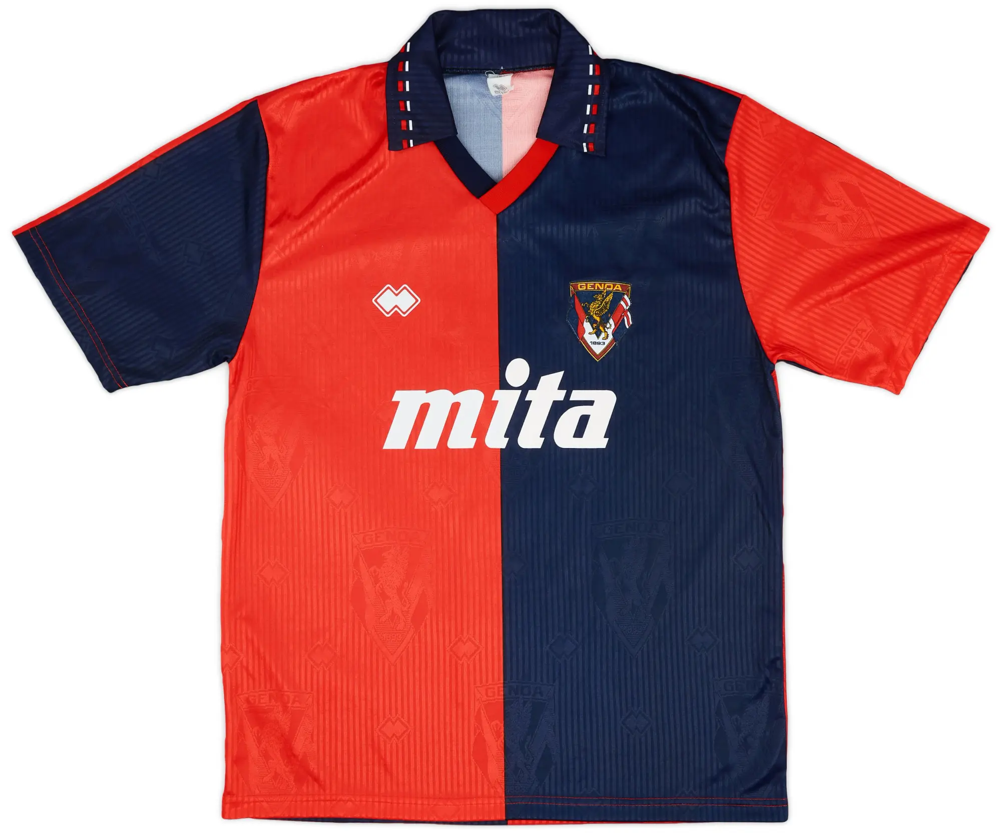 Errea 1991-92 Genoa Home Shirt - 9/10 - (XL)