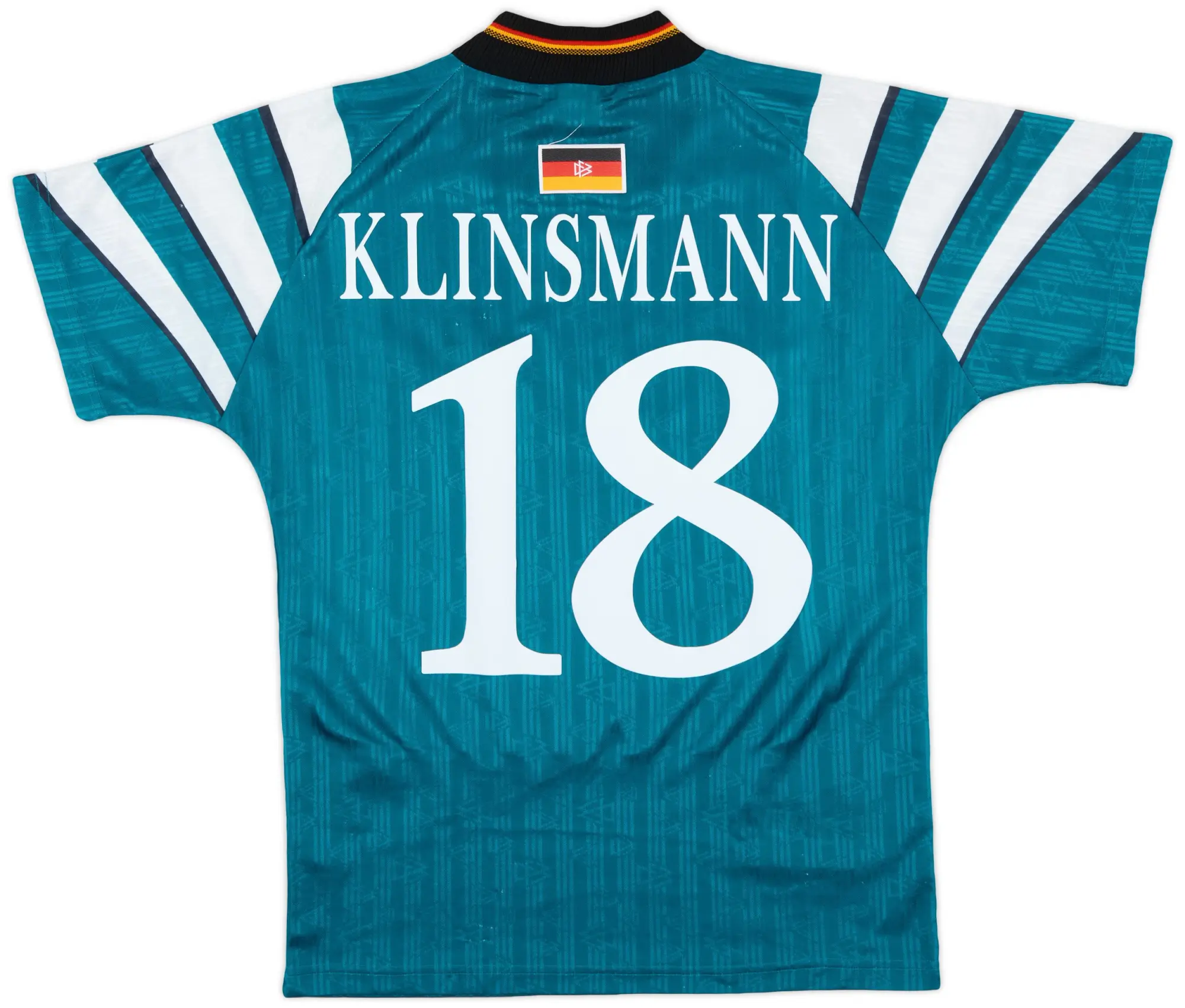 adidas 1996-98 Germany Away Shirt Klinsmann #18 - 8/10 - (S)