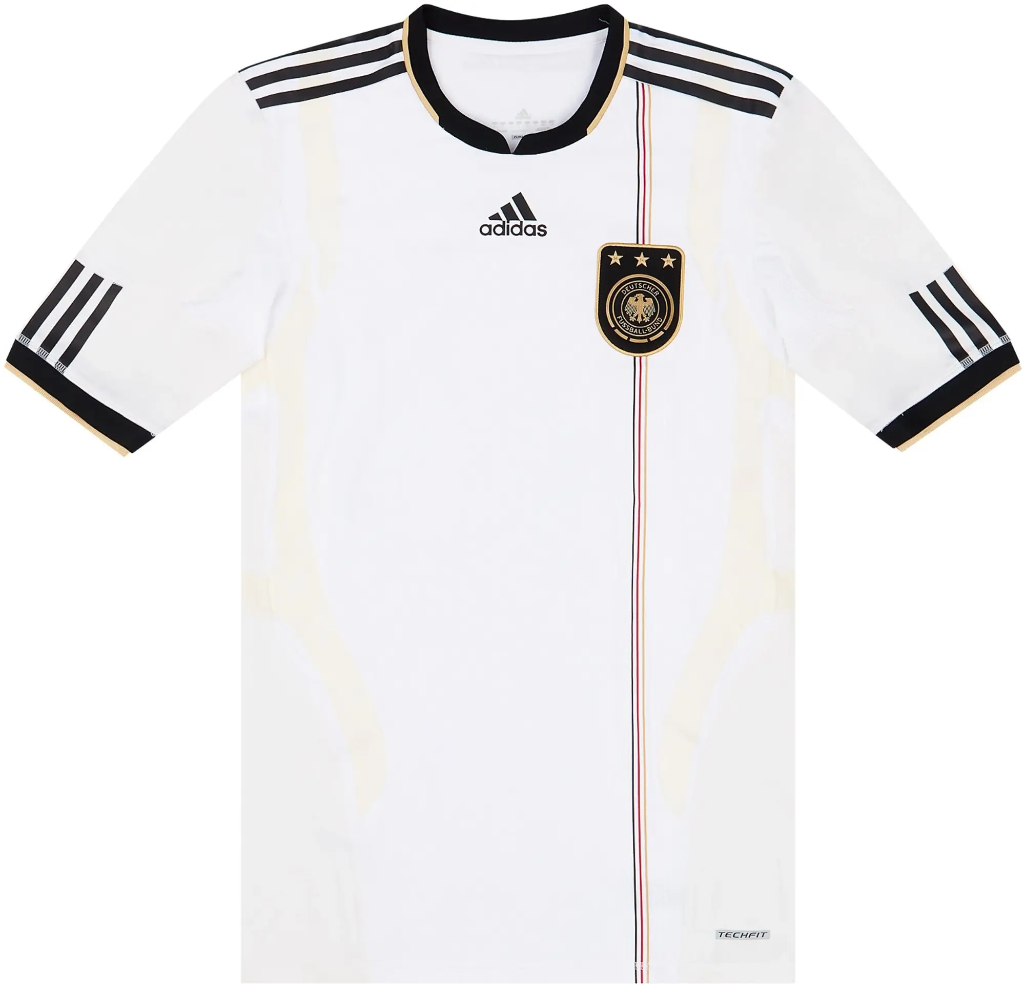 adidas 2010-11 Germany Player Issue Techfit Home Shirt - 6/10 - (L)
