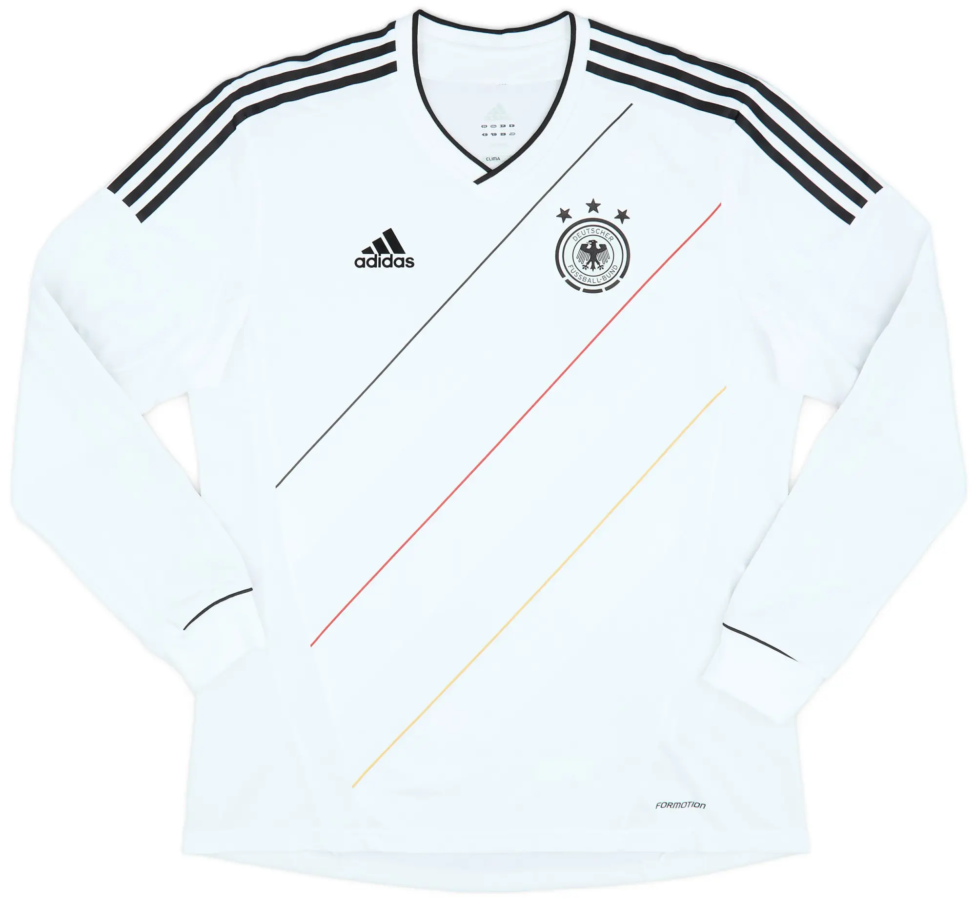 adidas 2012-13 Germany Authentic Home L/S Shirt - 10/10 - (XL)