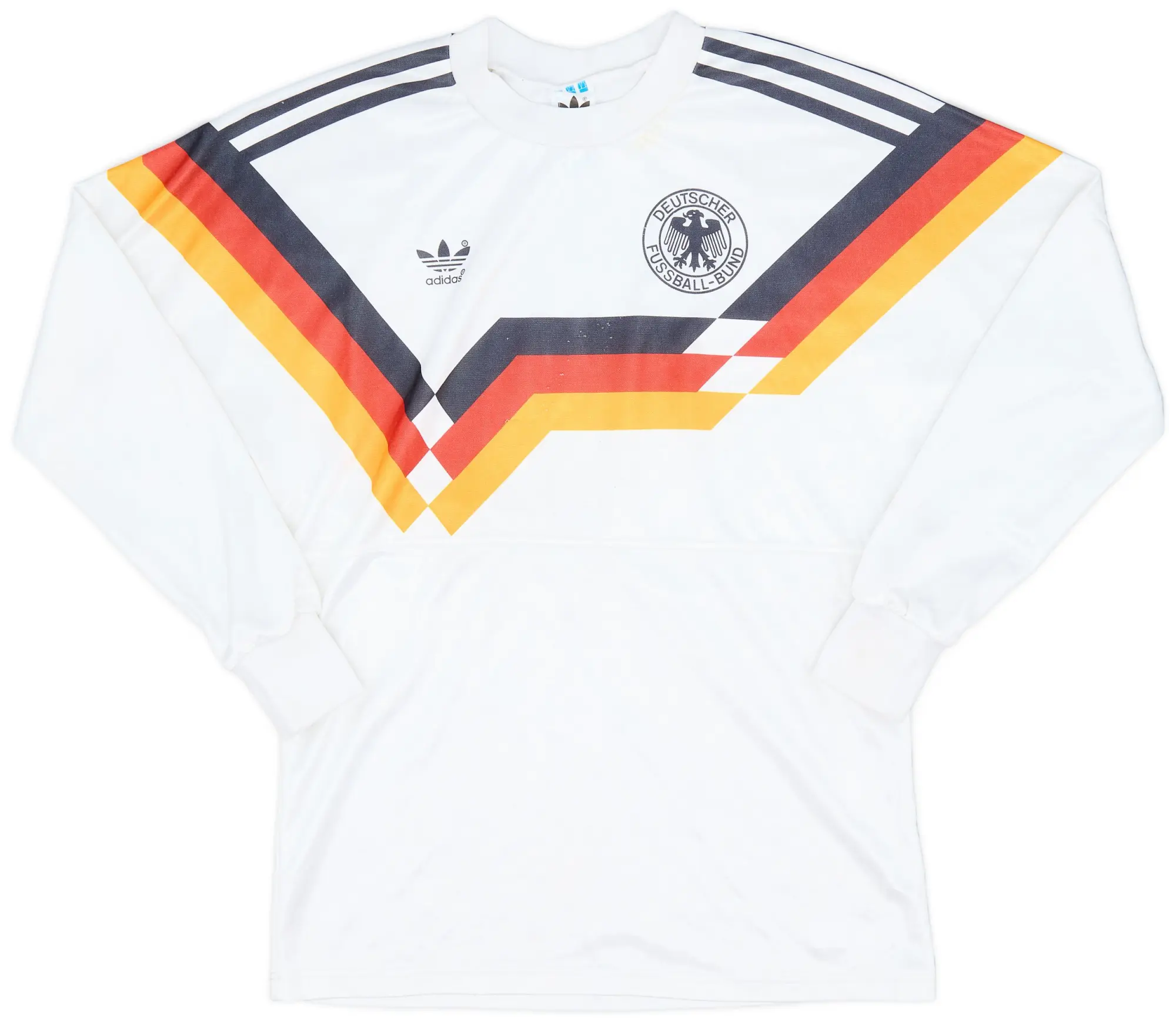 adidas 1988-90 West Germany Home L/S Shirt - 7/10 - (S)
