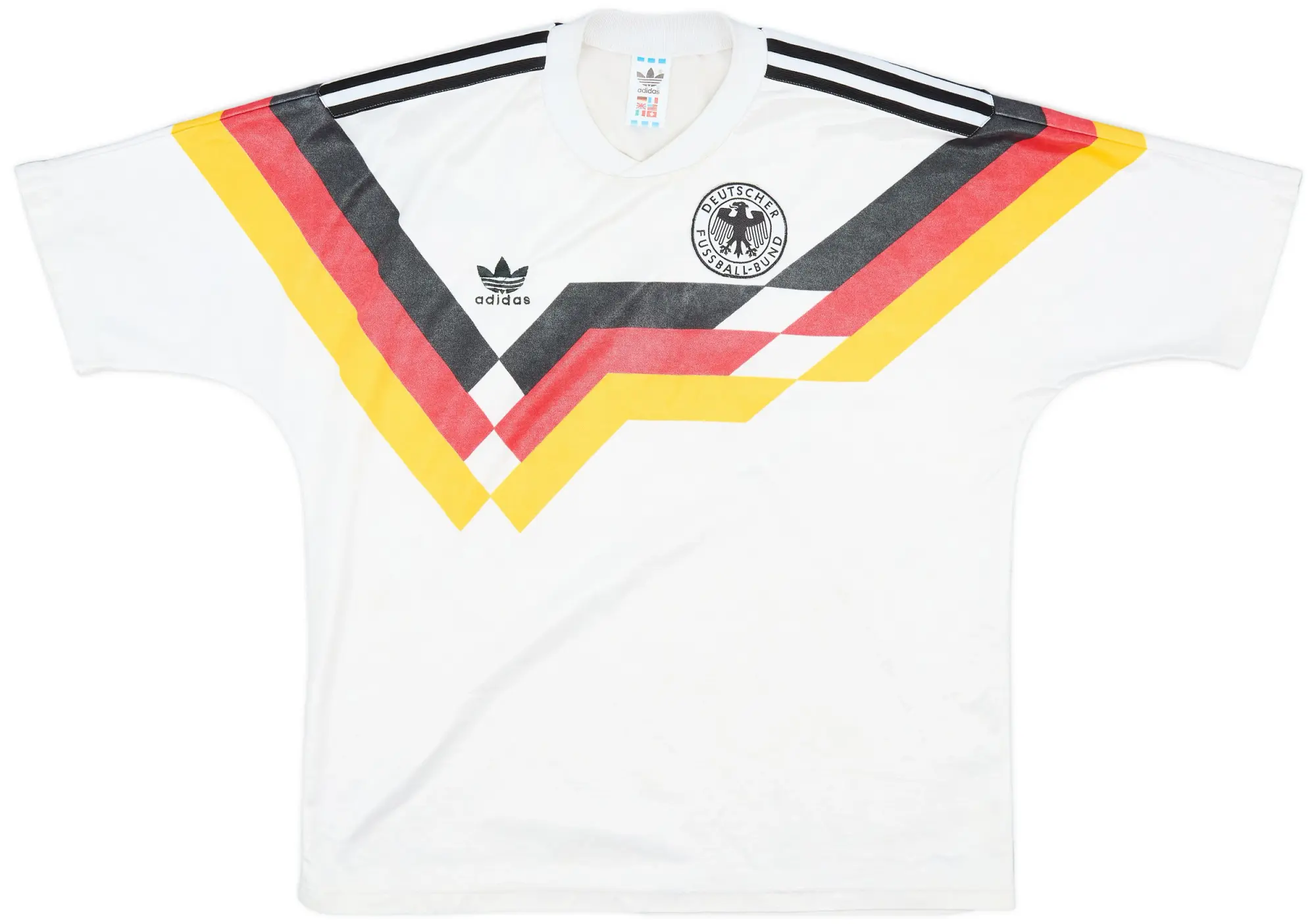 adidas 1988-90 West Germany Home Shirt - 8/10 - (L)