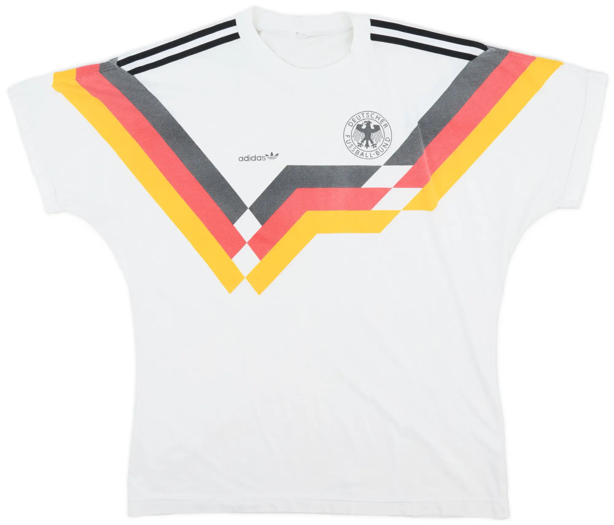1990-92 Germany adidas Cotton Tee - 7/10 - (L/XL)