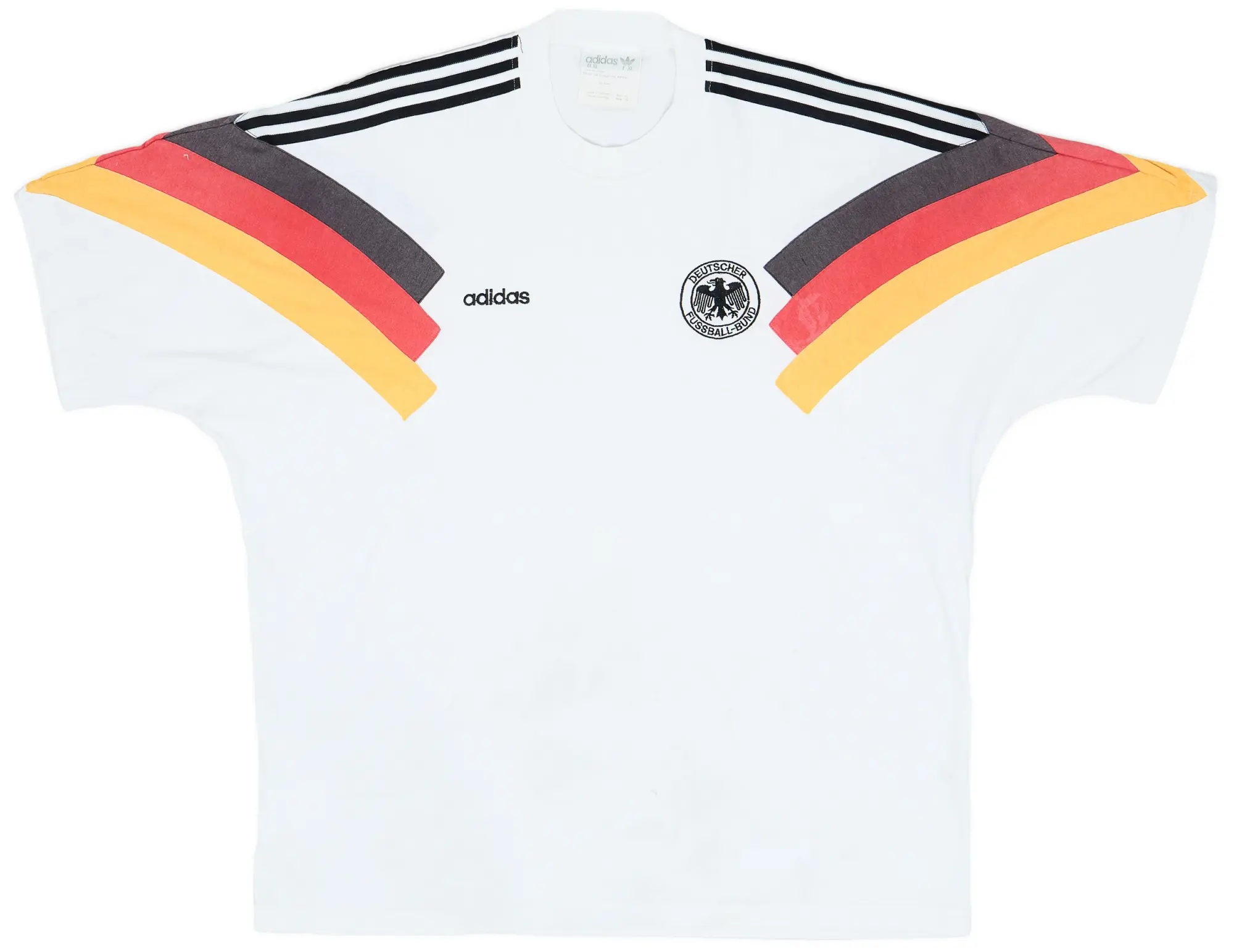 1992-94 Germany adidas Cotton Tee - 6/10 - (XL)