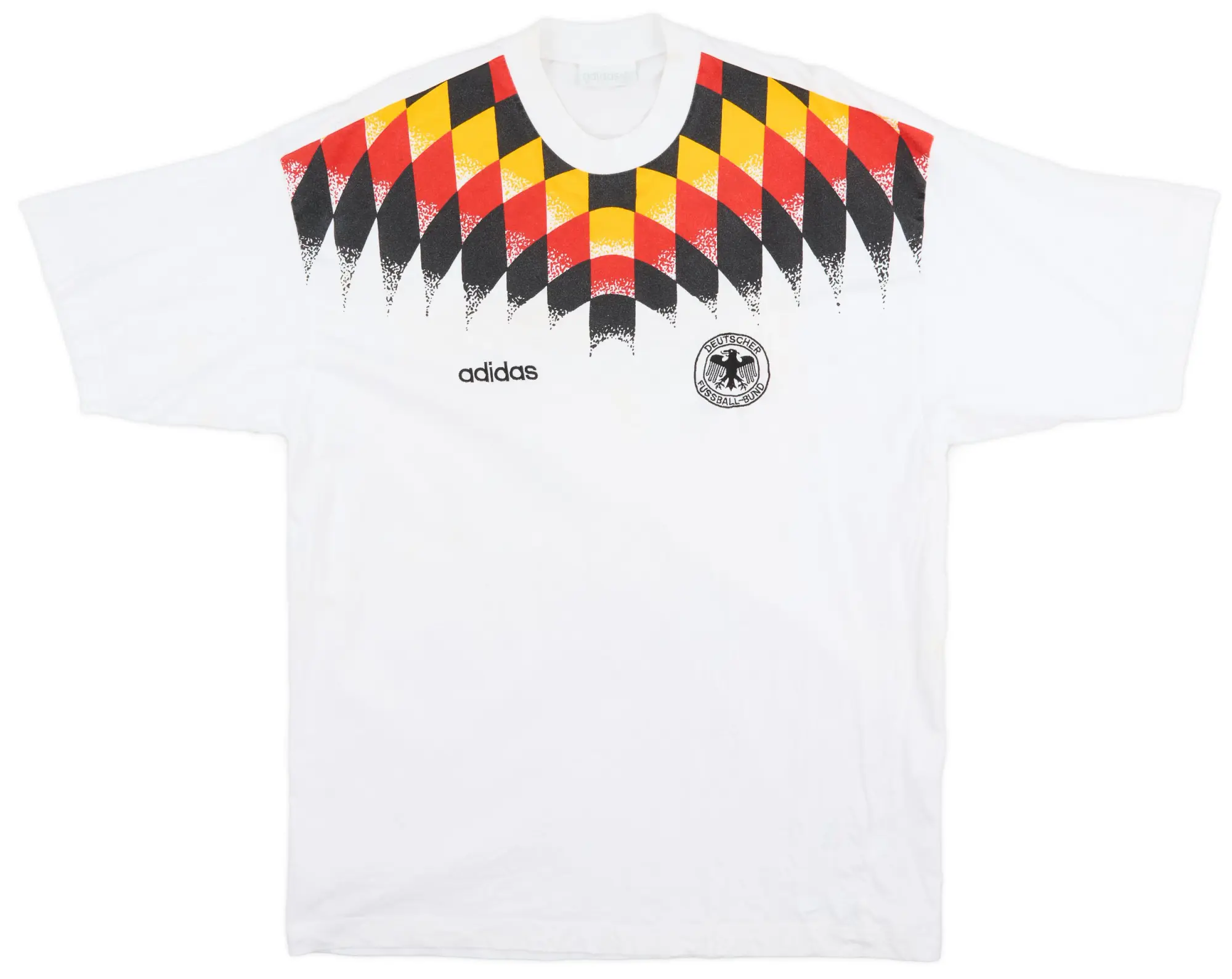 1994-96 Germany adidas Cotton Tee - 8/10 - (L)