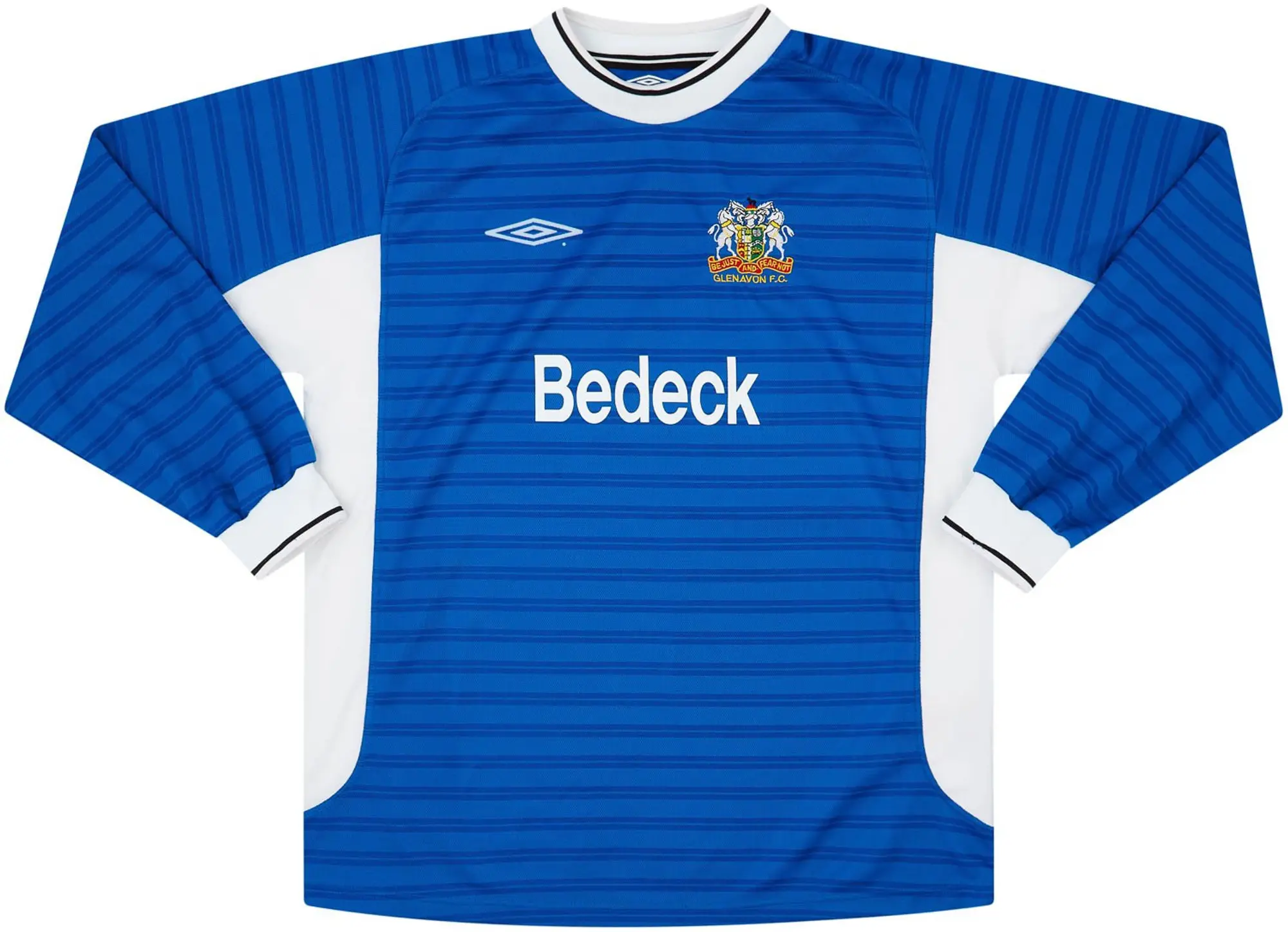 Umbro 2001-02 Glenavon Home L/S Shirt - 8/10 - (XL)