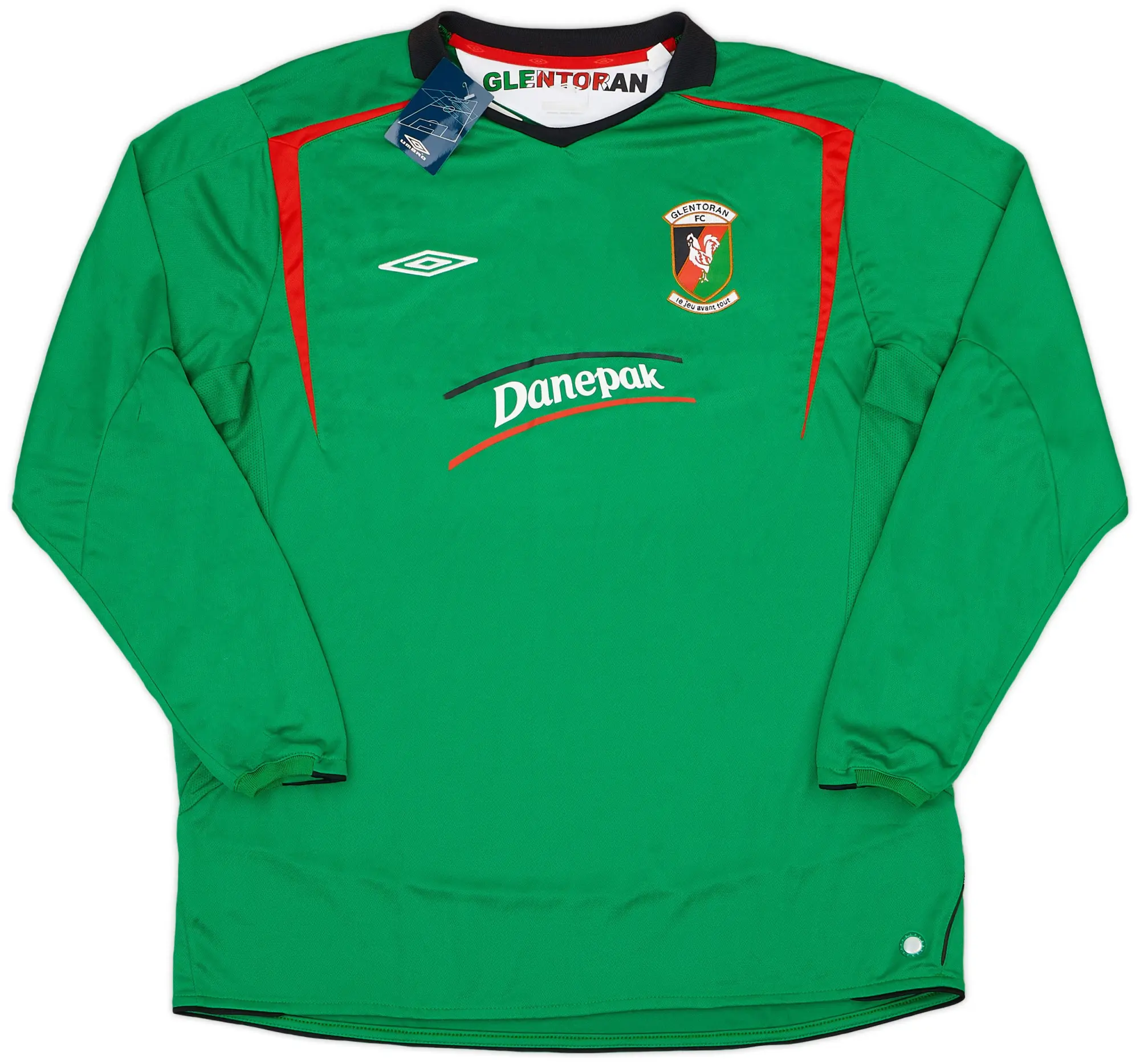 Umbro 2006-07 Glentoran Home L/S Shirt (XXL)