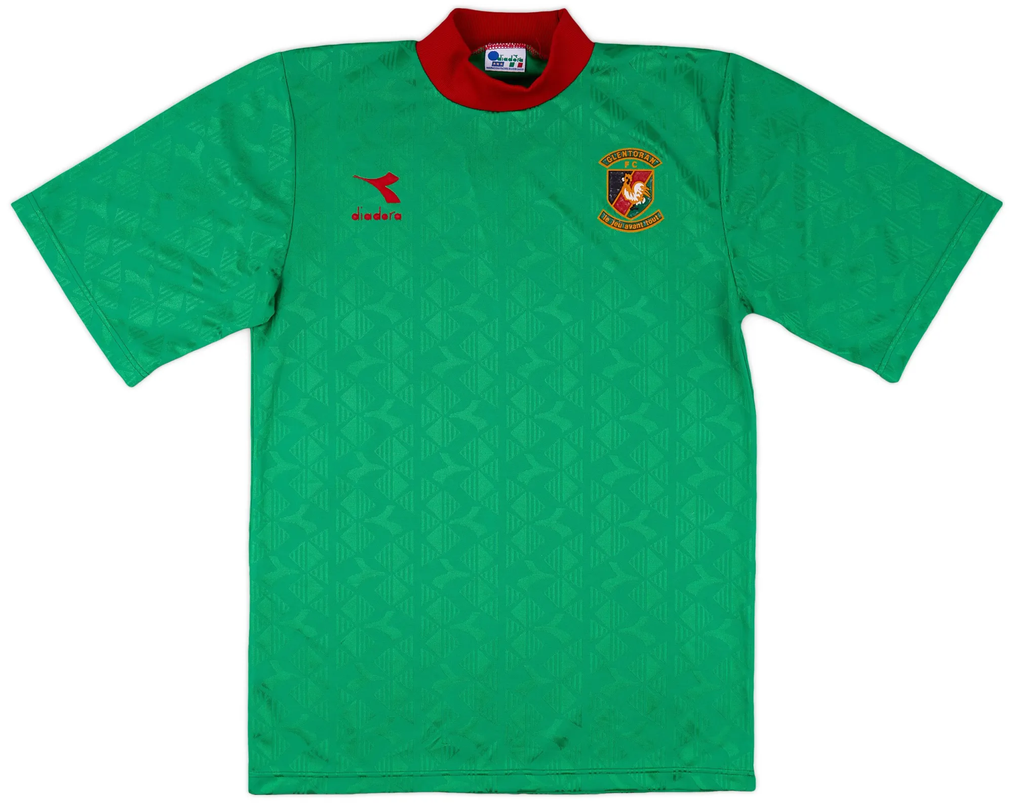 Diadora Glentoran Mens SS Home Shirt 1994/96