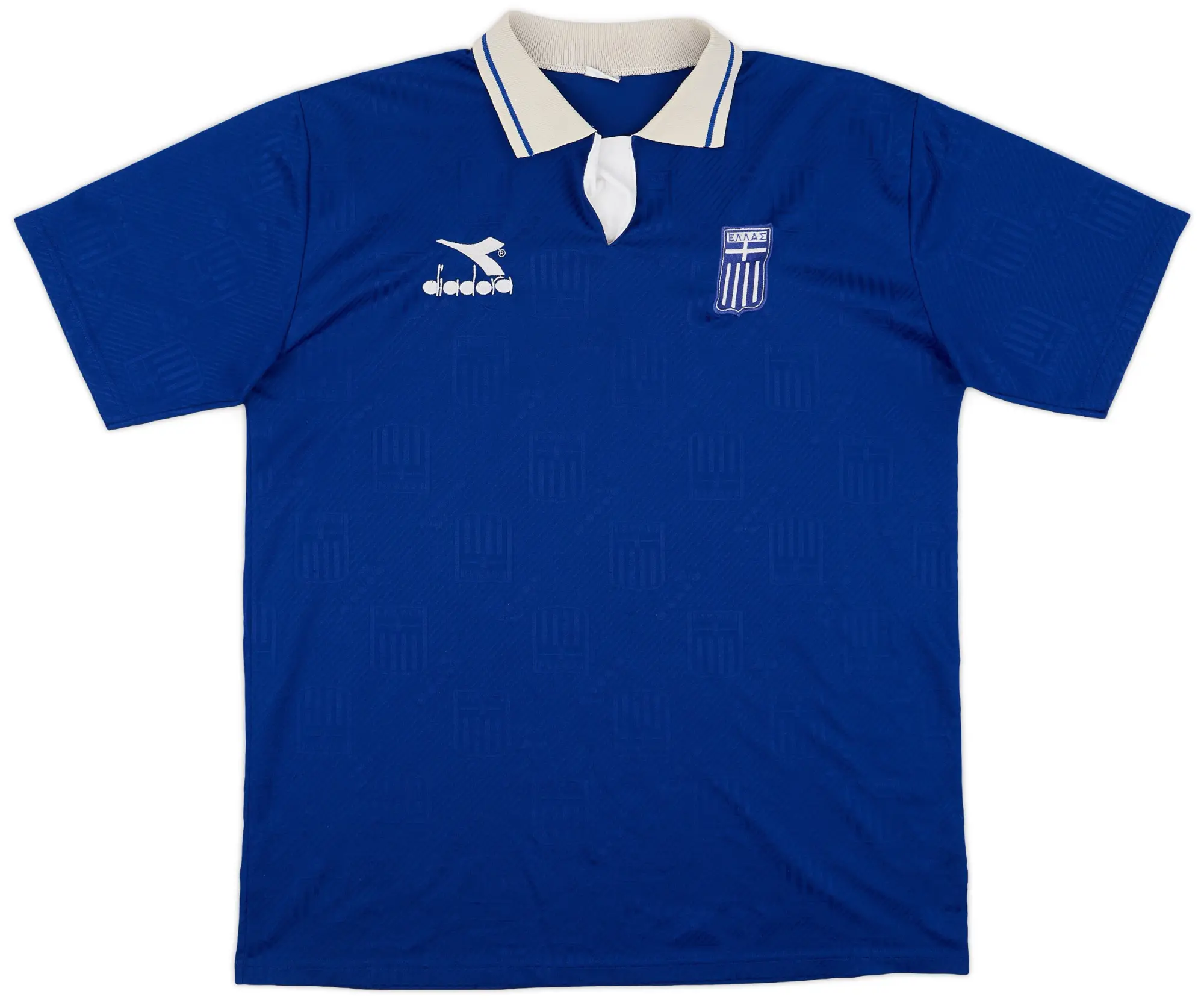 Diadora 1994-95 Greece Home Shirt - 9/10 - (XL)