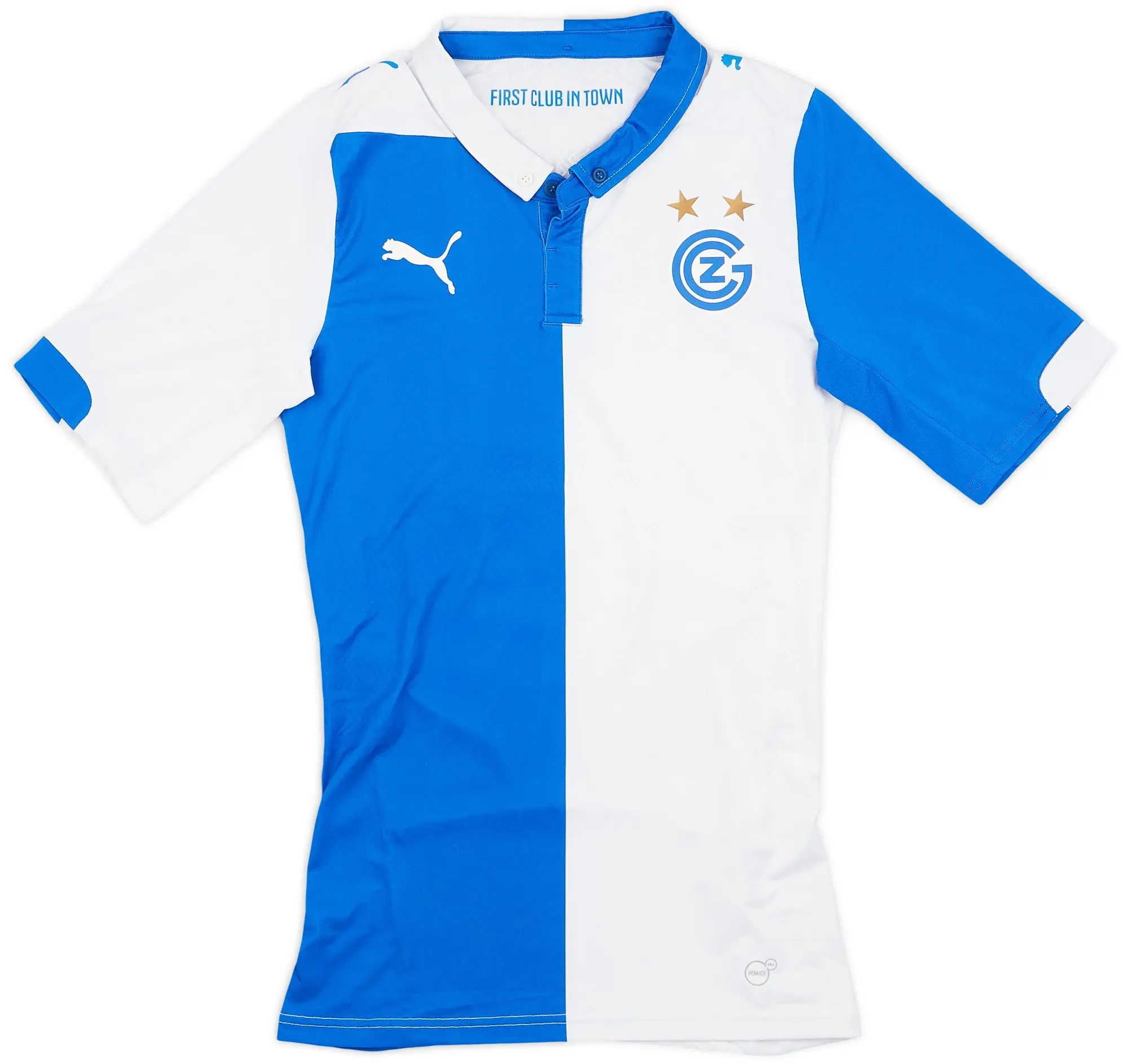 Puma 2014-15 Grasshoppers Authentic (ACTV Fit) Home Shirt - 7/10 - (M)