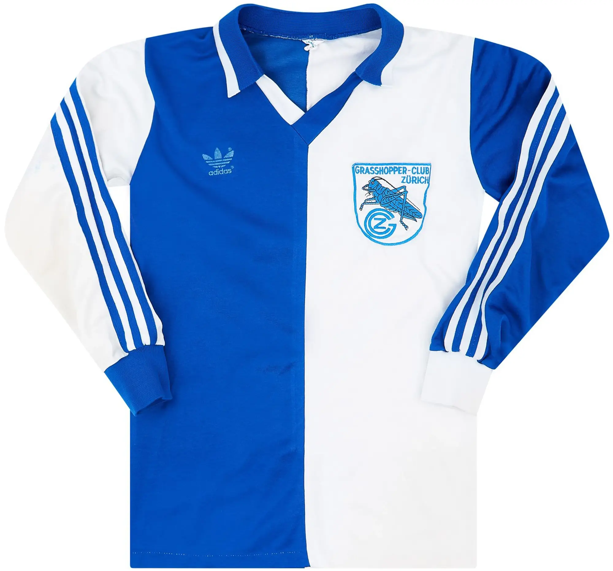 adidas 1980-85 Grasshoppers Home L/S Shirt - 6/10 - (S)